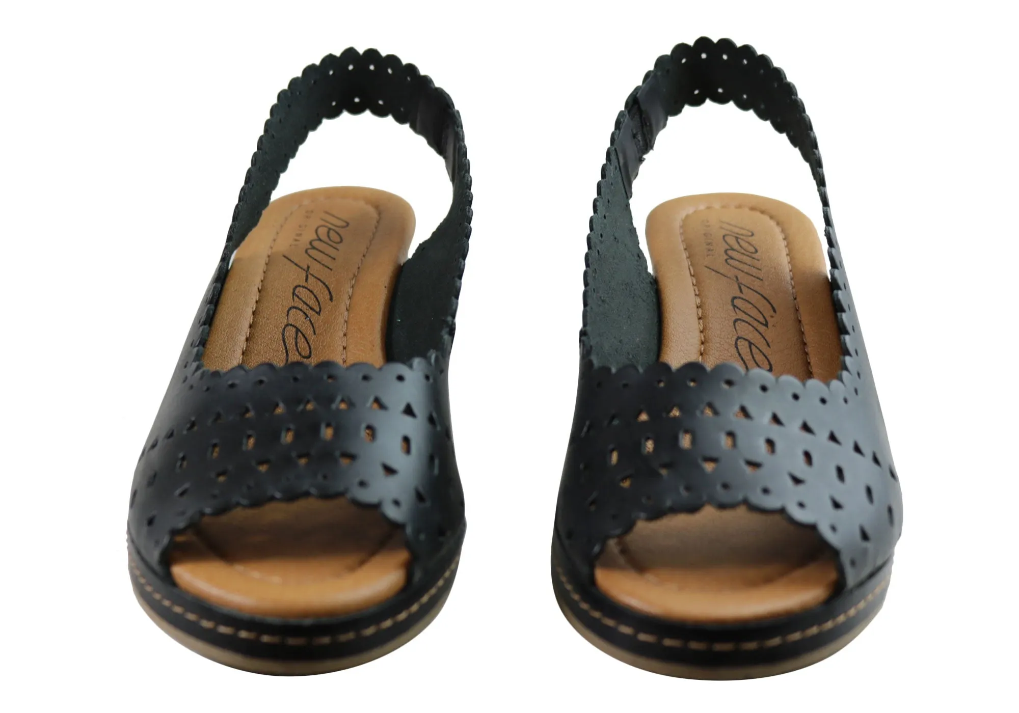 Nouveau Modèle Emberly Sandales à Plateforme en Cuir pour Femmes Fabriquées au Brésil Chaussures New Face