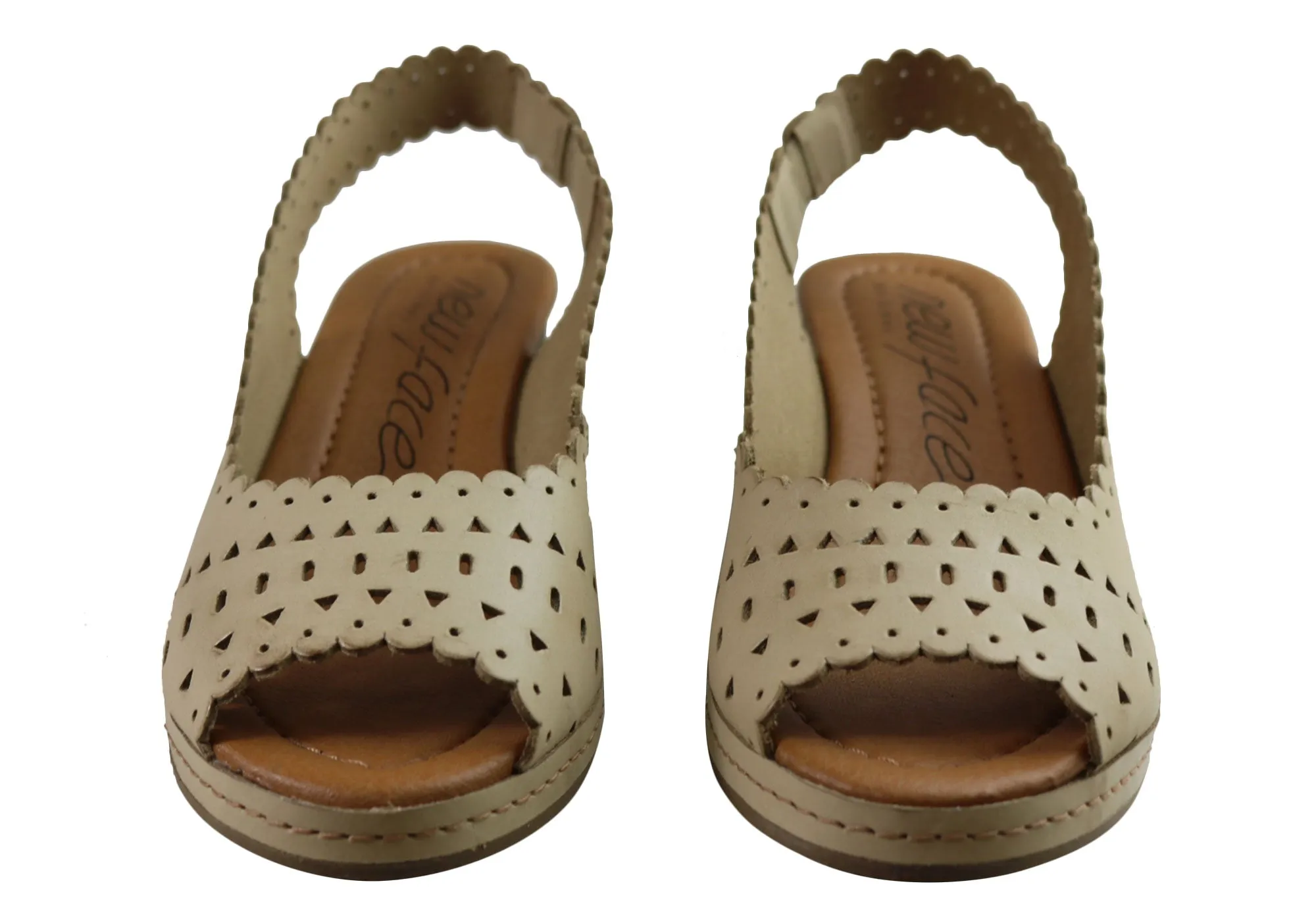 Nouveau Modèle Emberly Sandales à Plateforme en Cuir pour Femmes Fabriquées au Brésil Chaussures New Face
