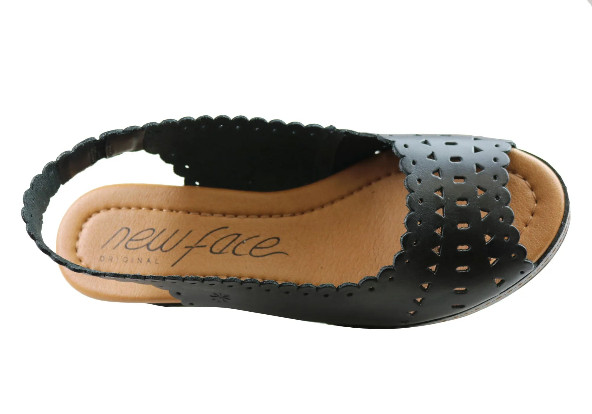 Nouveau Modèle Emberly Sandales à Plateforme en Cuir pour Femmes Fabriquées au Brésil Chaussures New Face