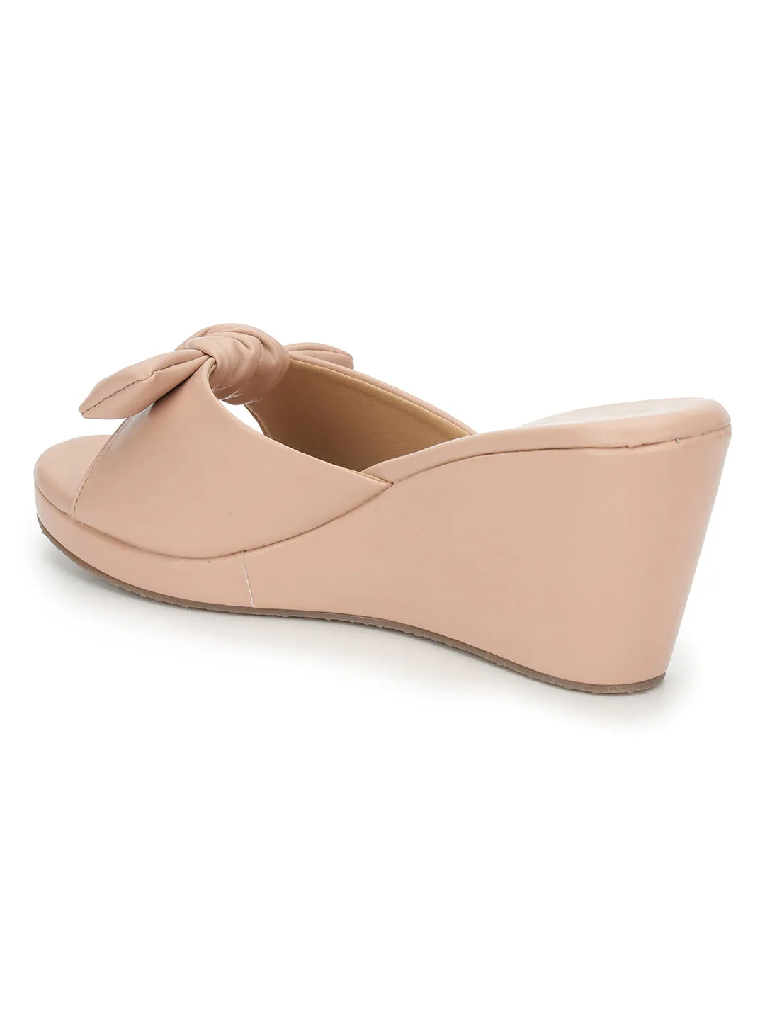 Escarpins compensés élégants en PU nude (TC-L05-NUD)