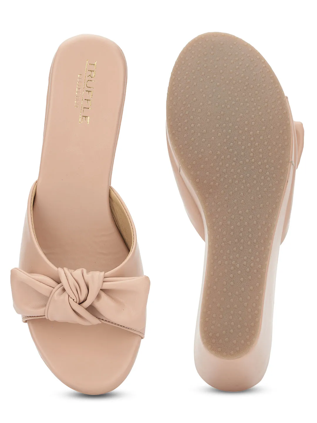 Escarpins compensés élégants en PU nude (TC-L05-NUD)
