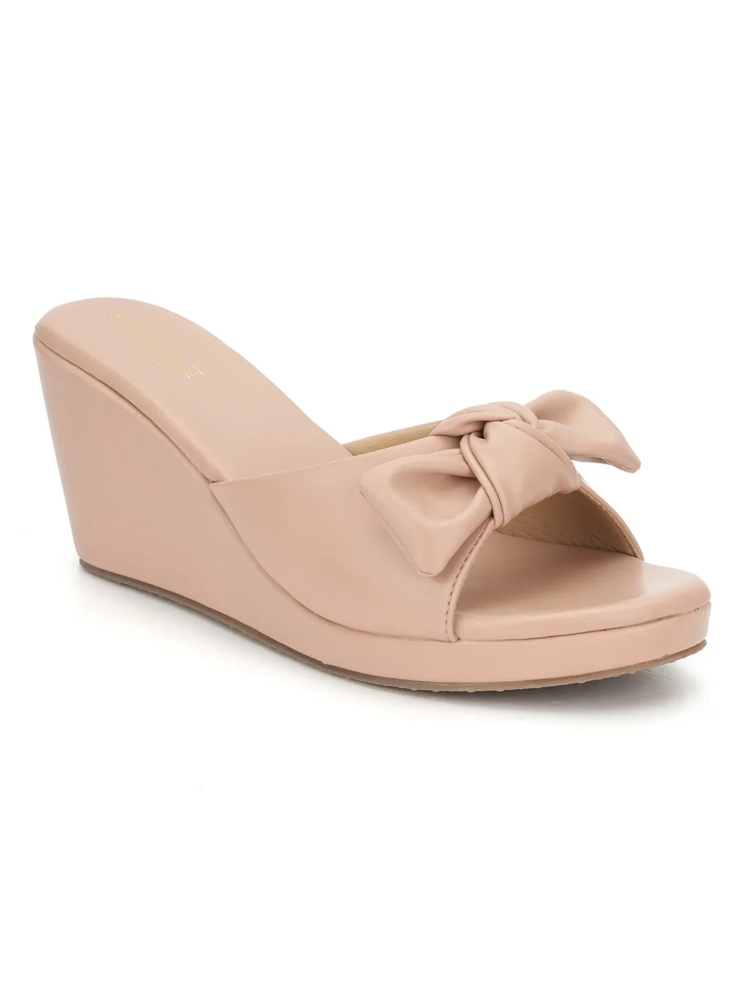 Escarpins compensés élégants en PU nude (TC-L05-NUD)