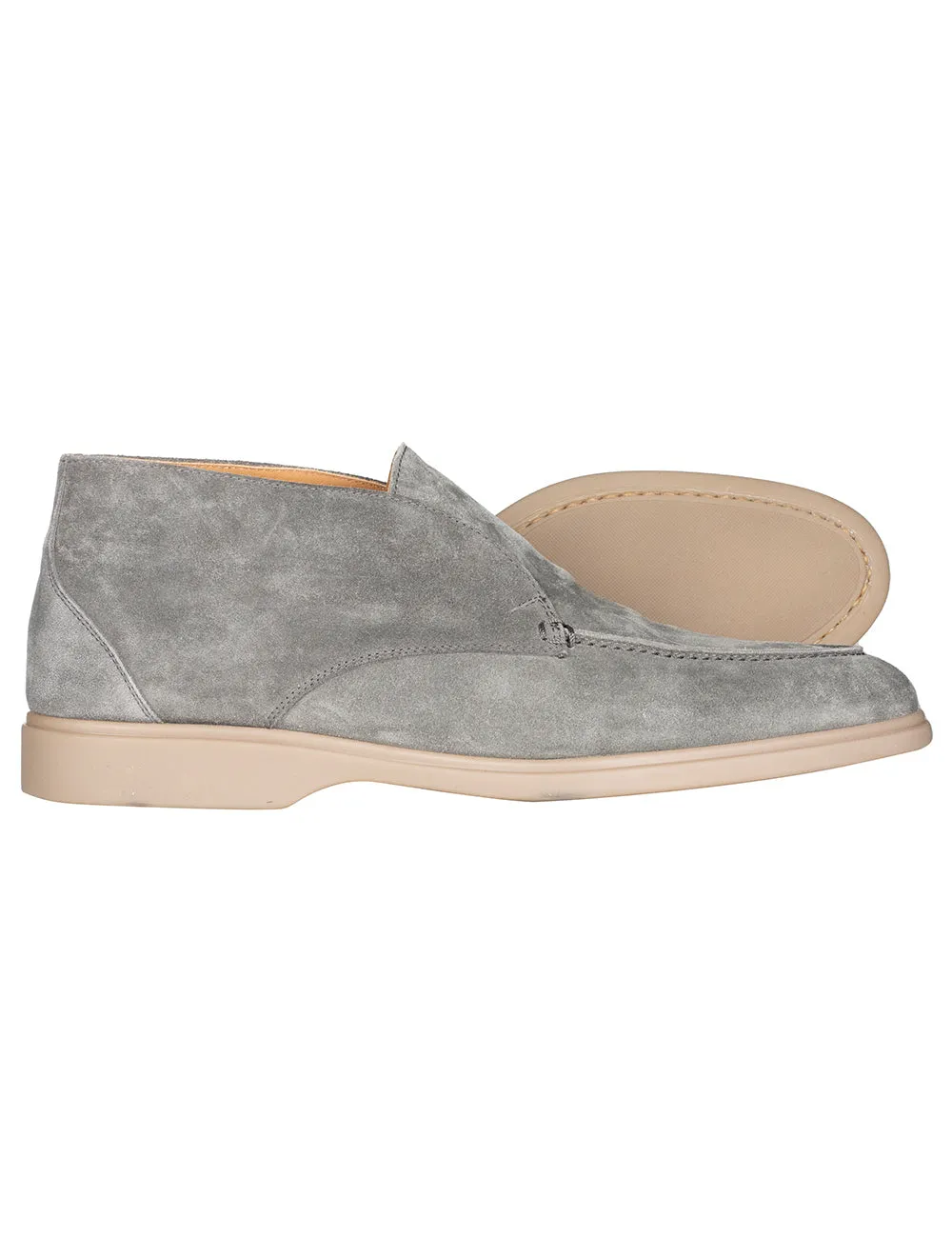 Botte de marche ouverte grise