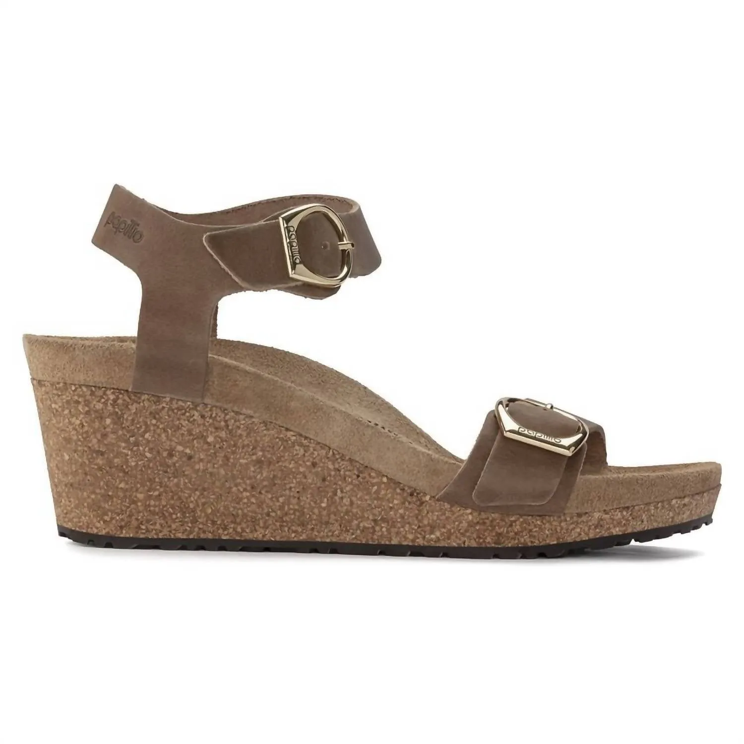 Sandale Papillio Soley à boucle annulaire - Largeur étroite en cognac