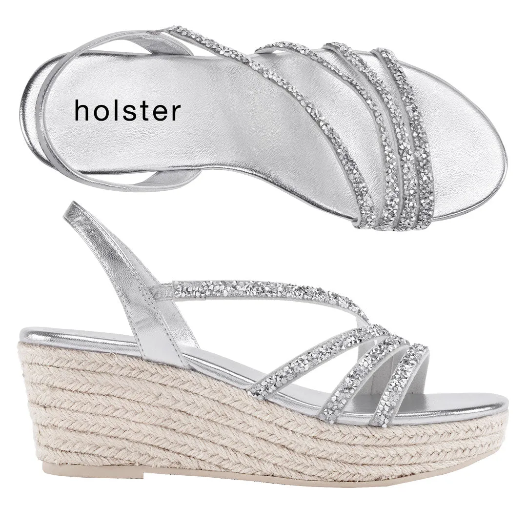 Espadrille de fête - Argenté