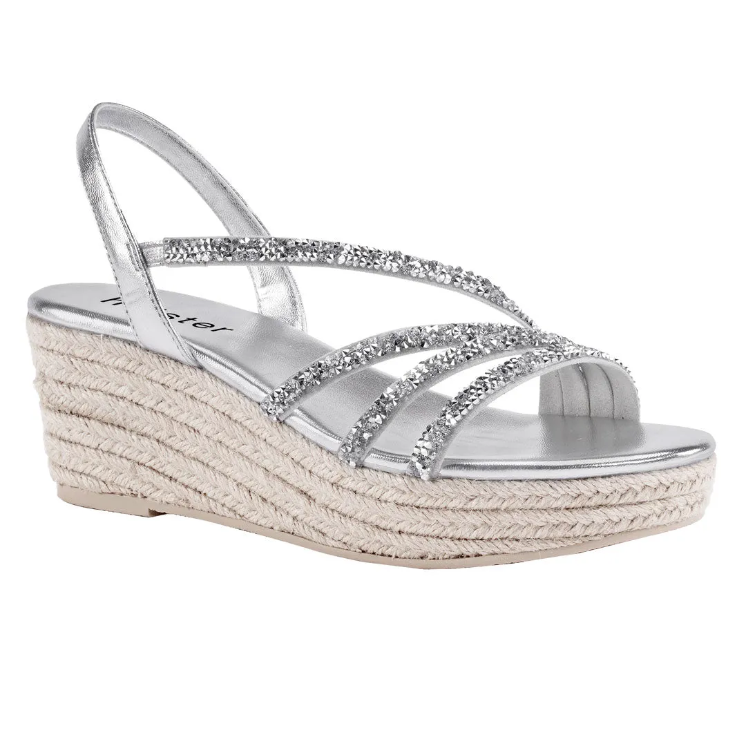 Espadrille de fête - Argenté
