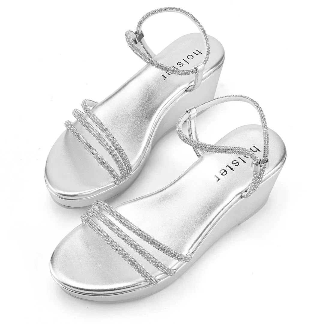Ensemble Revel Wedge - Or Clair / Argent