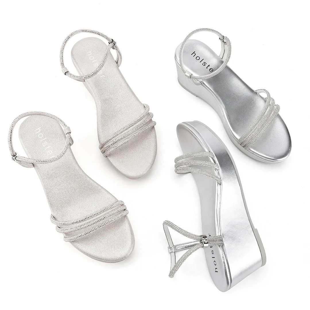 Ensemble Revel Wedge - Or Clair / Argent