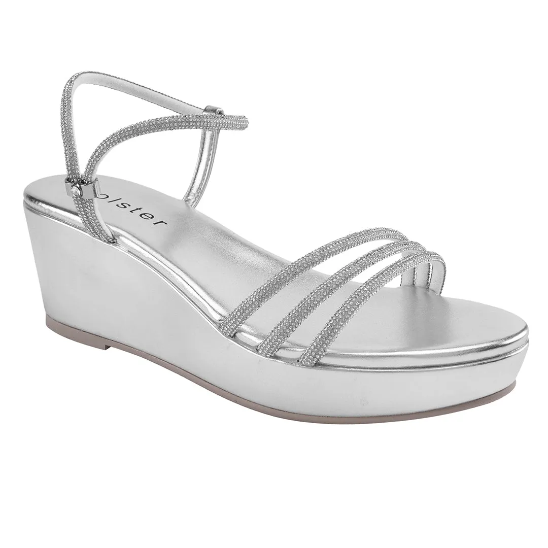 Ensemble Revel Wedge - Or Clair / Argent