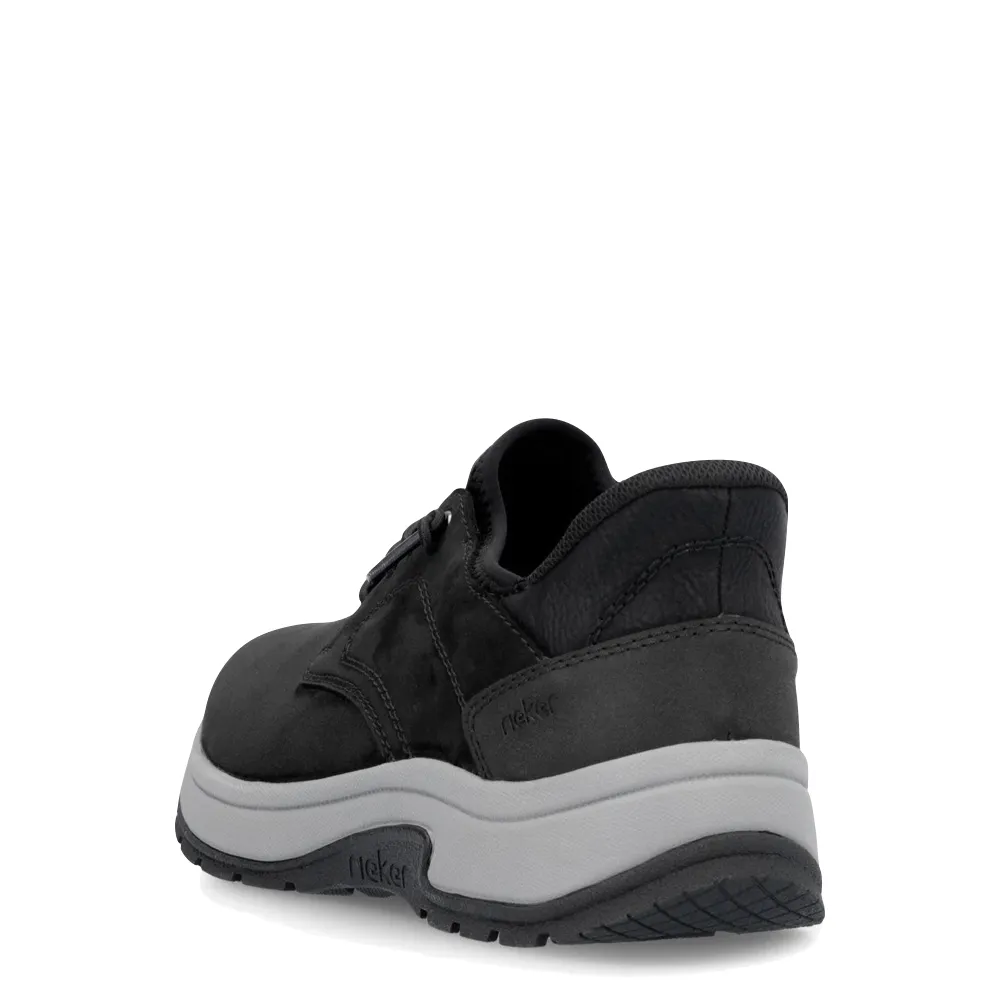 Chaussure Rieker Bruce 50 à lacets élastiques pour homme en noir