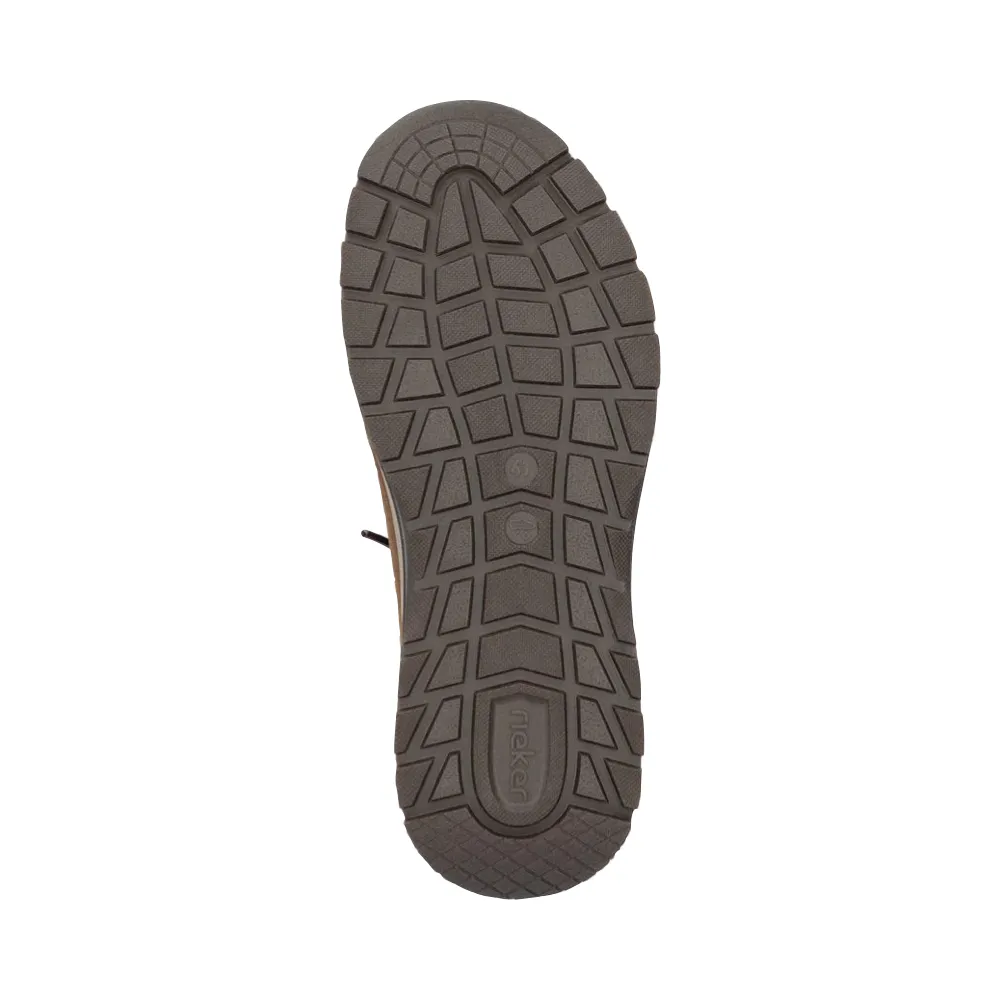 Chaussure Rieker Bruce 50 à lacets élastiques pour homme en marron