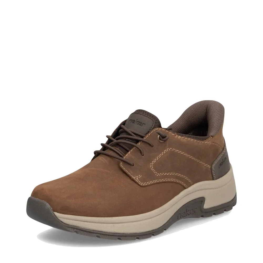Chaussure Rieker Bruce 50 à lacets élastiques pour homme en marron