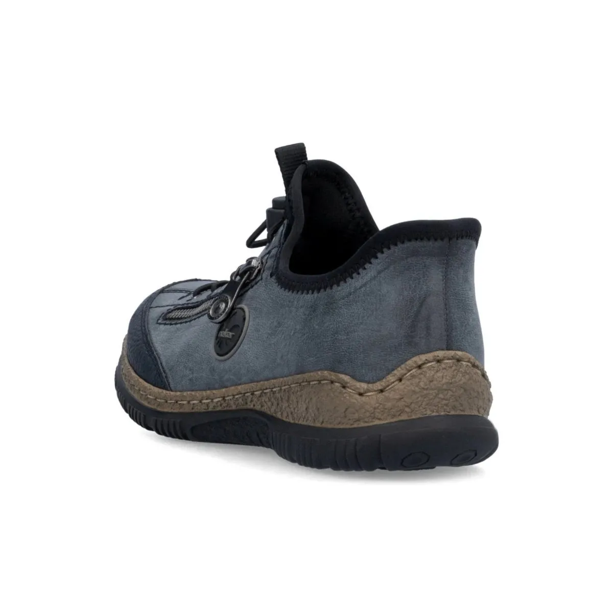 Rieker Femme N3267-14 Kitty Pacifique/Atlantique/Noir Chaussures en Cuir Rieker