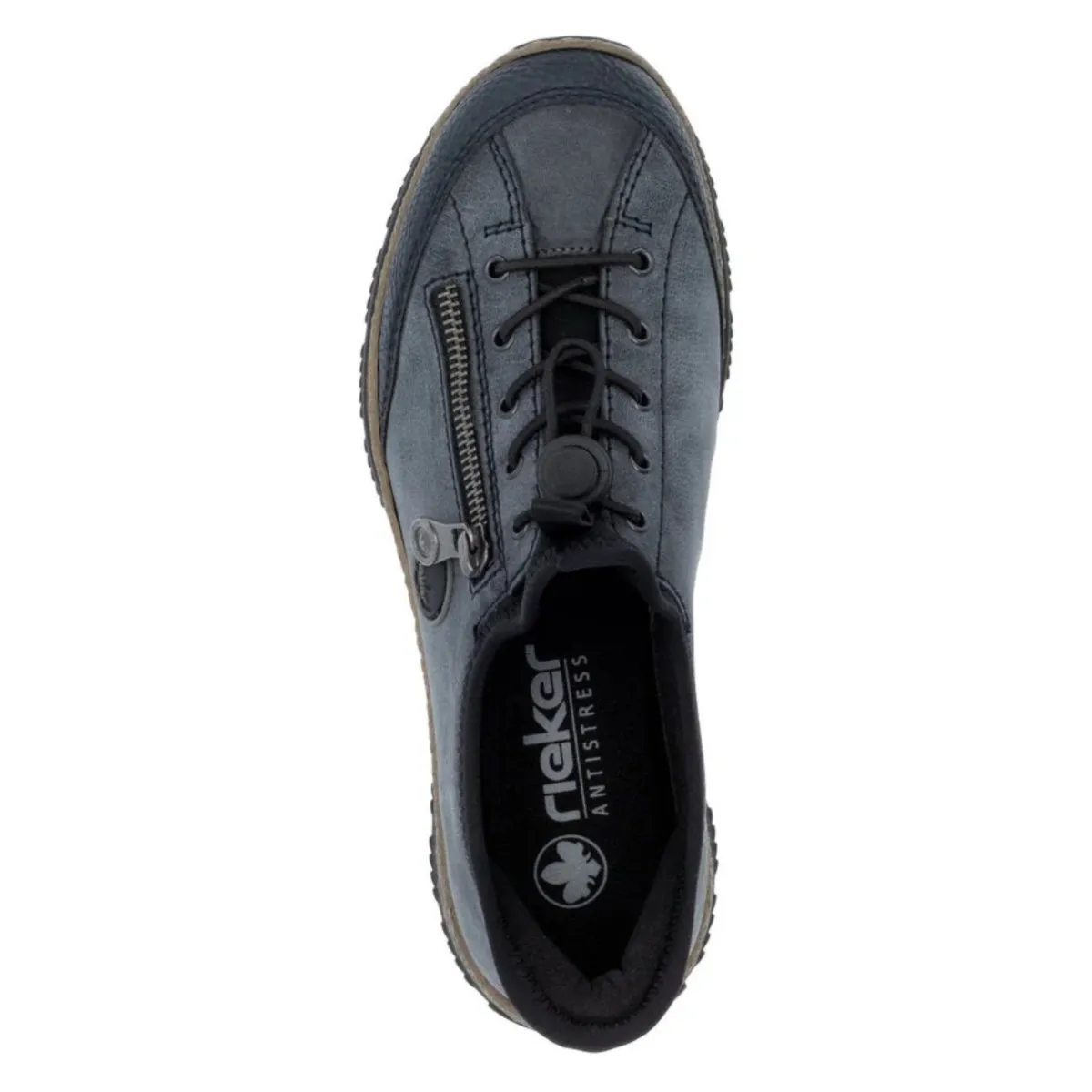 Rieker Femme N3267-14 Kitty Pacifique/Atlantique/Noir en Cuir