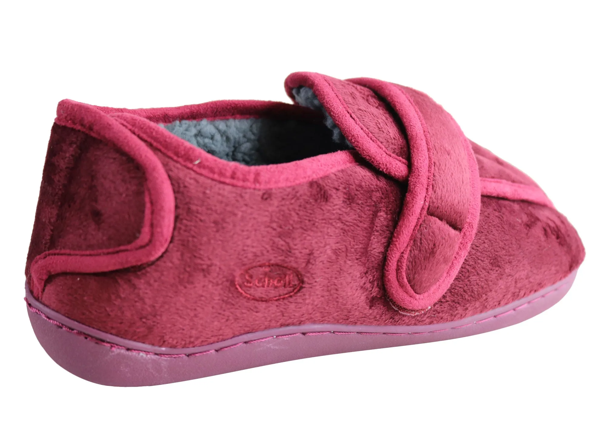 Chaussons d'intérieur confortables et réglables pour femmes Scholl Orthaheel Easyfit - Chaussures Scholl Orthaheel