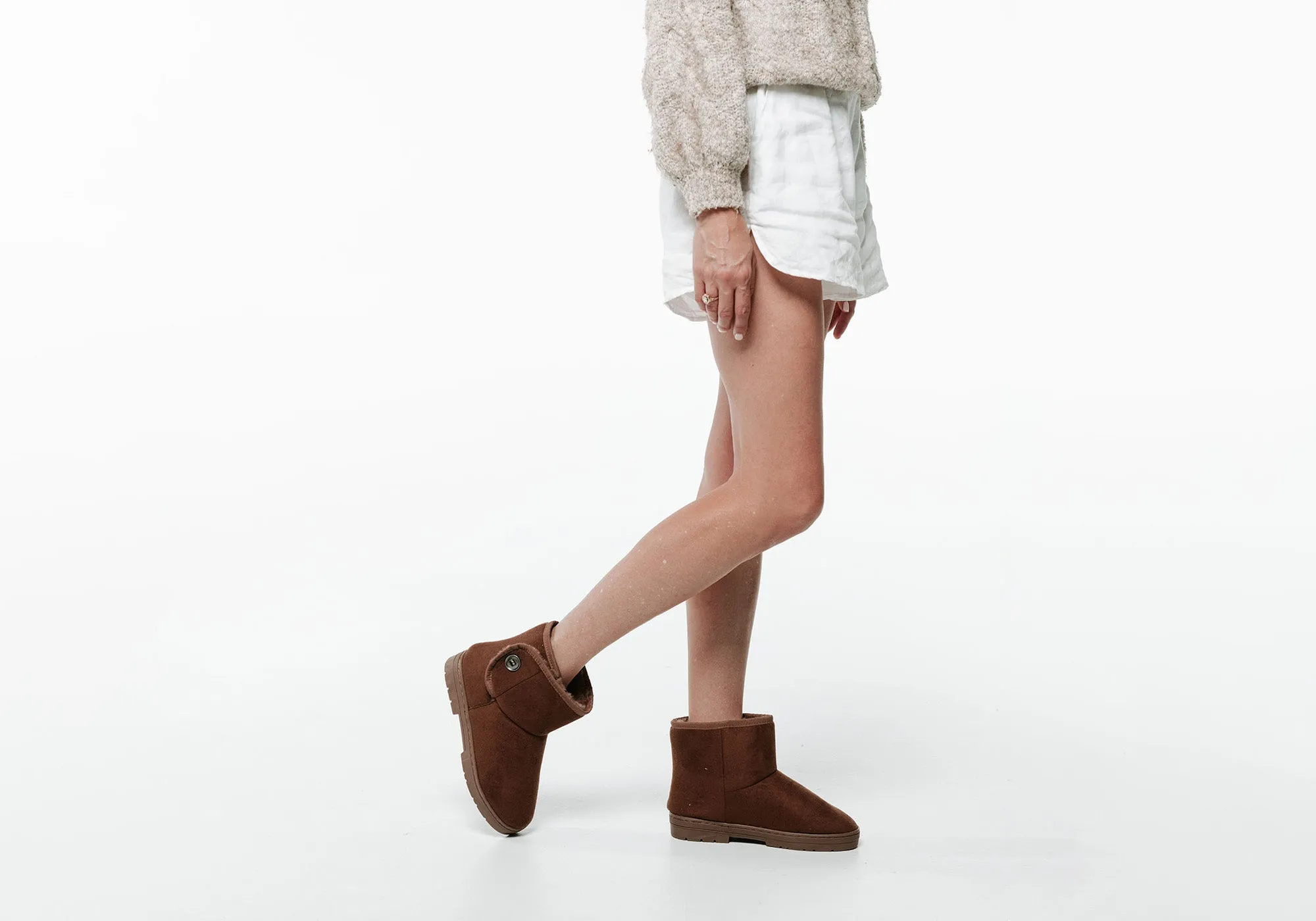 Chaussons Bottes Confortables et Soutenus pour Femmes Scholl Orthaheel Fluffy II - Chaussures Scholl Orthaheel