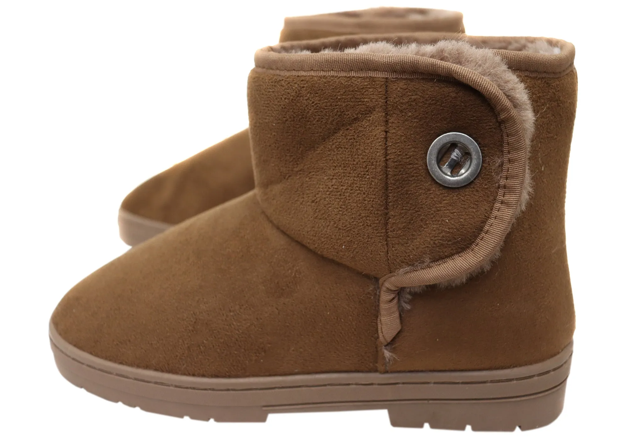 Chaussons Bottes Confortables et Soutenus pour Femmes Scholl Orthaheel Fluffy II - Chaussures Scholl Orthaheel