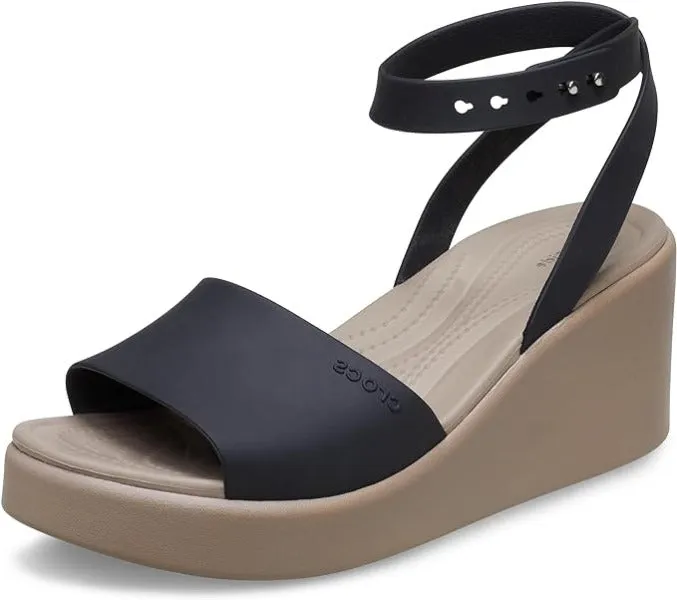 Chaussures Crocs Brooklyn pour Femme à Bride Cheville et Semelle Compensée