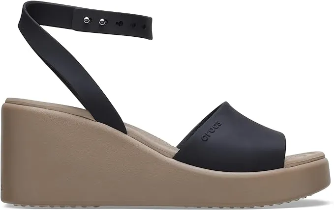 Chaussures Crocs Brooklyn pour Femme à Bride Cheville et Semelle Compensée