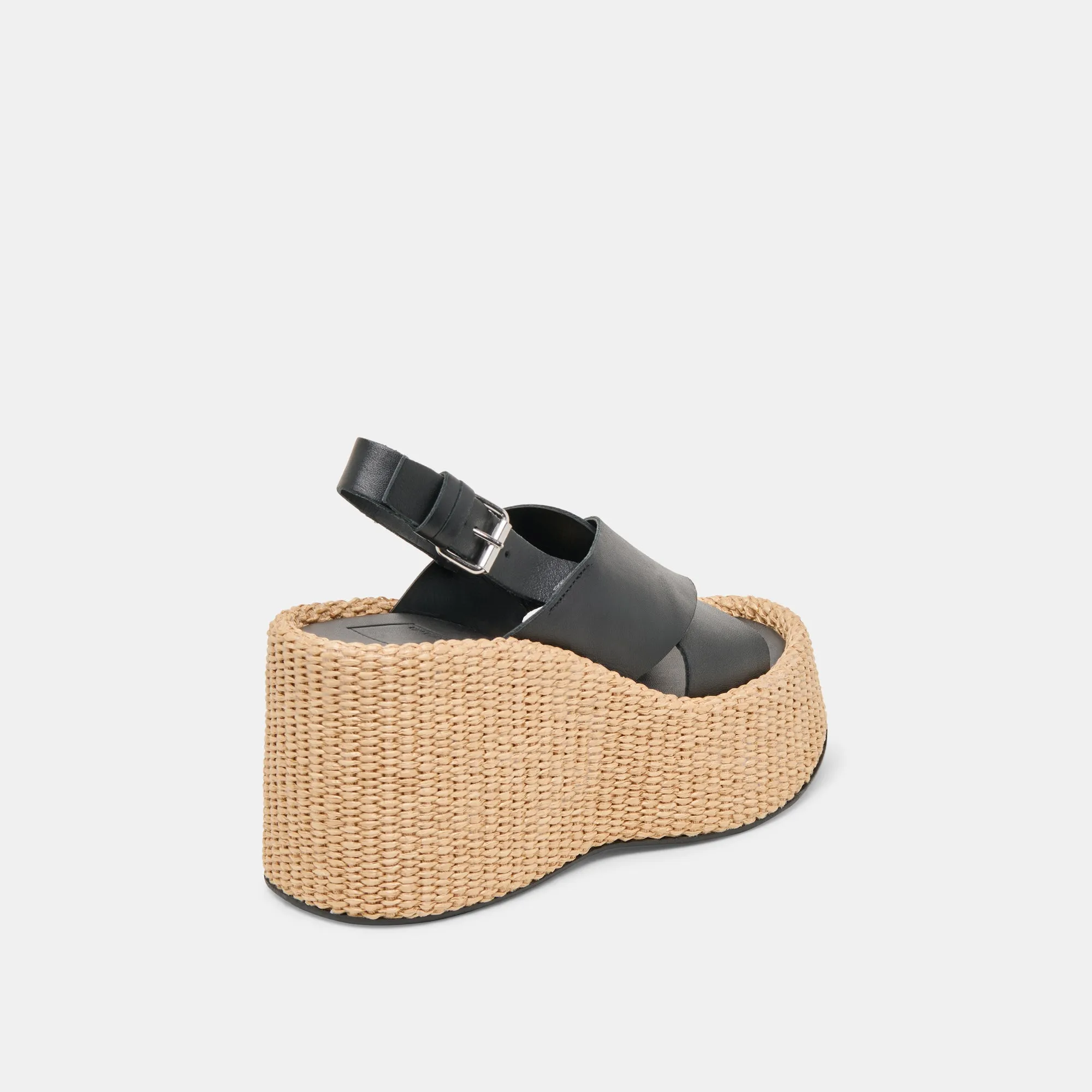 SKYLAR WEDGES CUIR NOIR