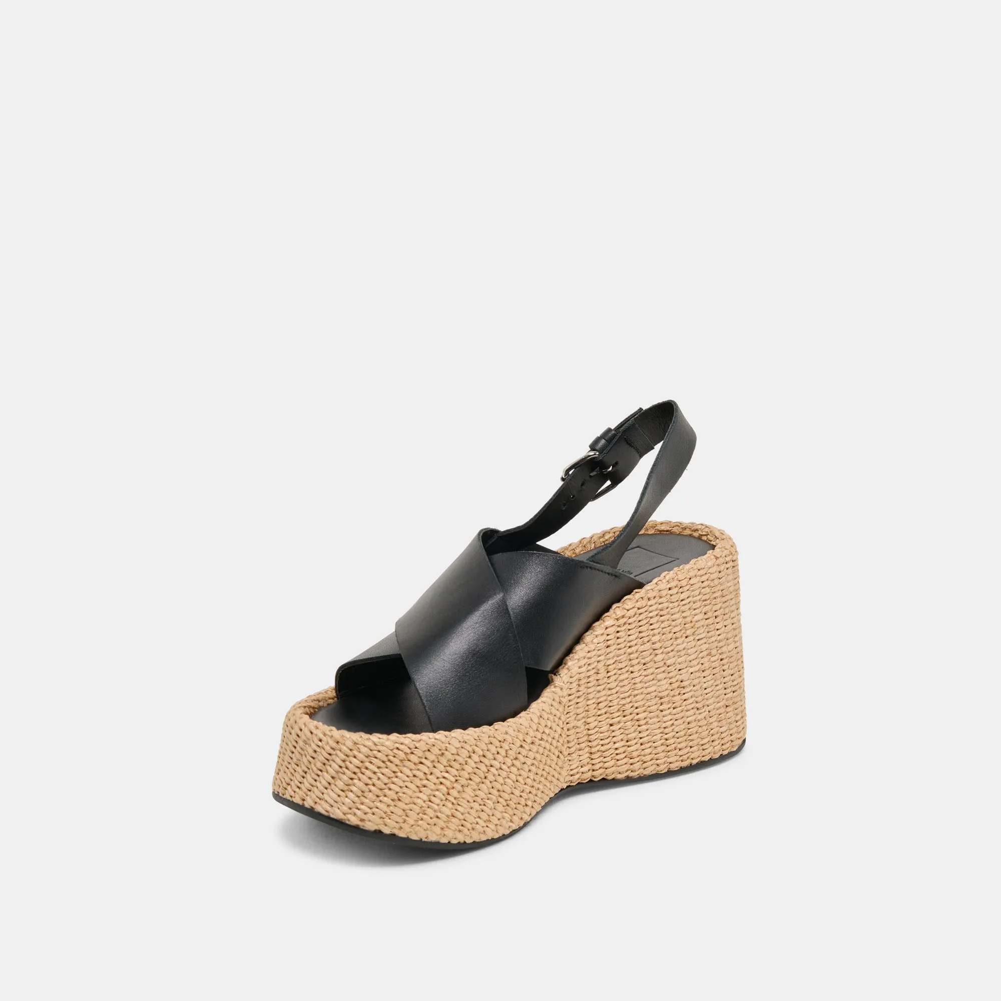 SKYLAR WEDGES CUIR NOIR