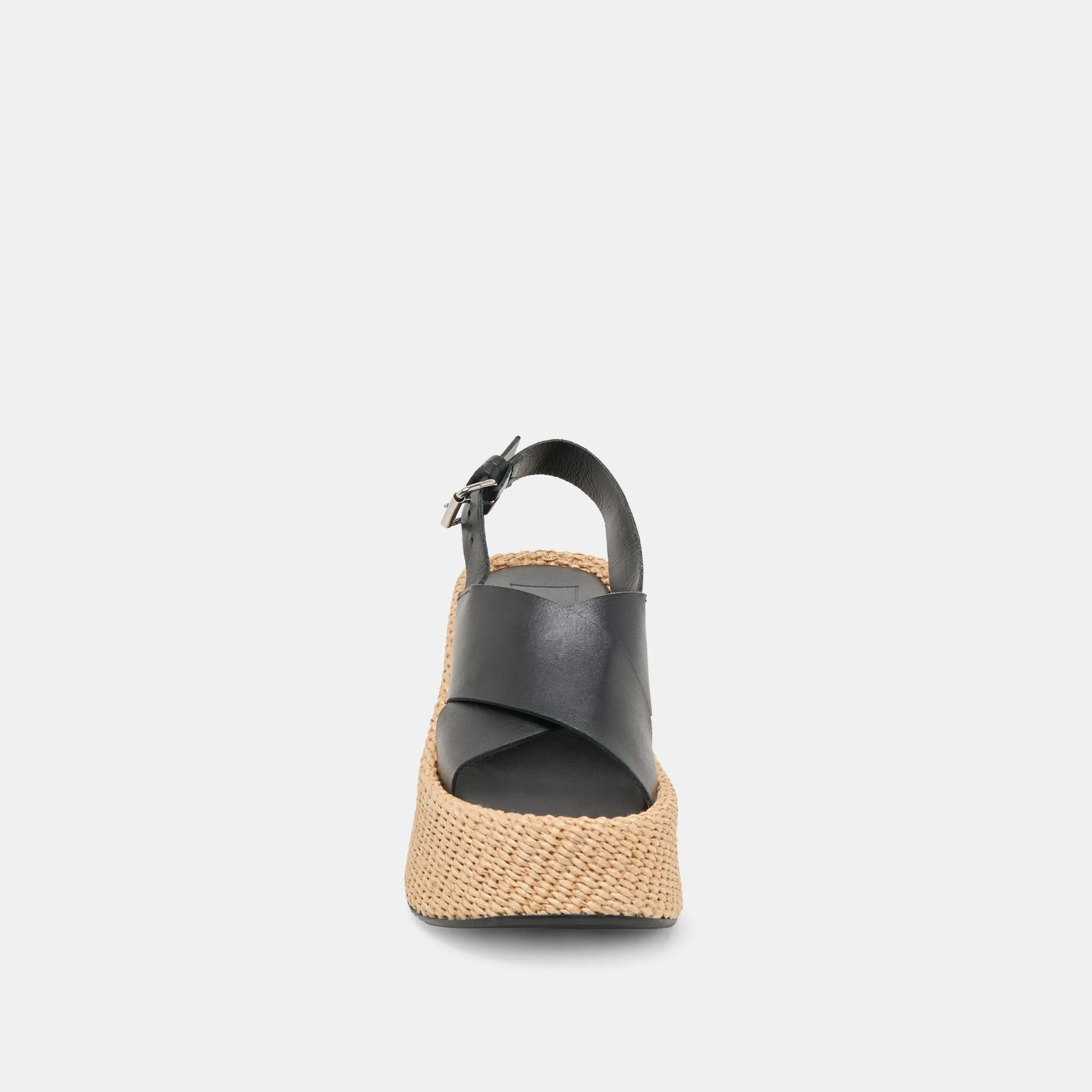 SKYLAR WEDGES CUIR NOIR