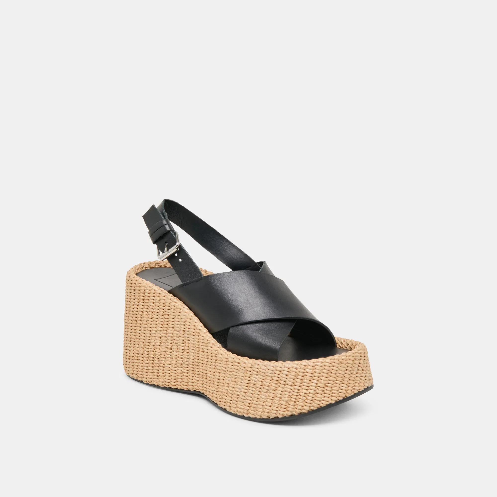 SKYLAR WEDGES CUIR NOIR