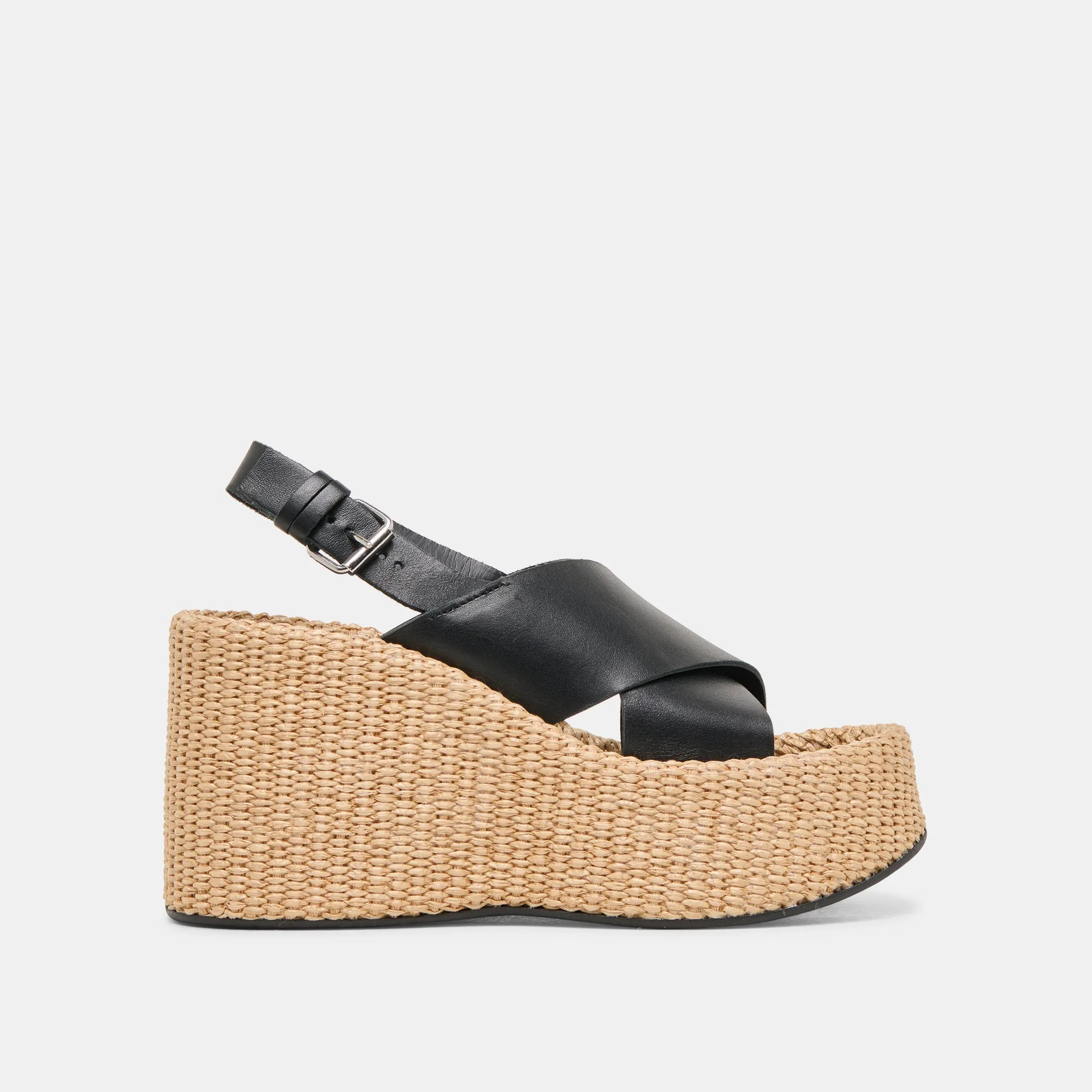 SKYLAR WEDGES CUIR NOIR