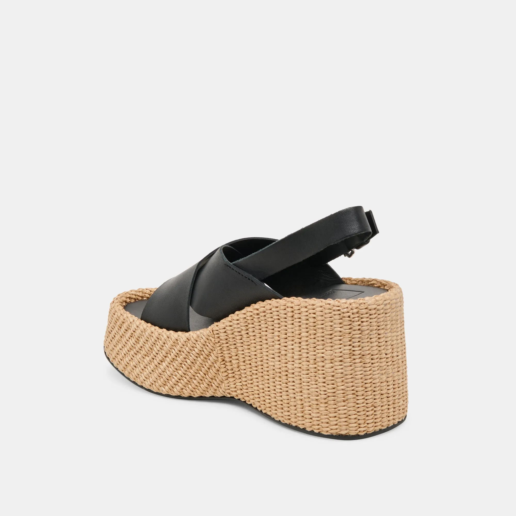 SKYLAR WEDGES CUIR NOIR