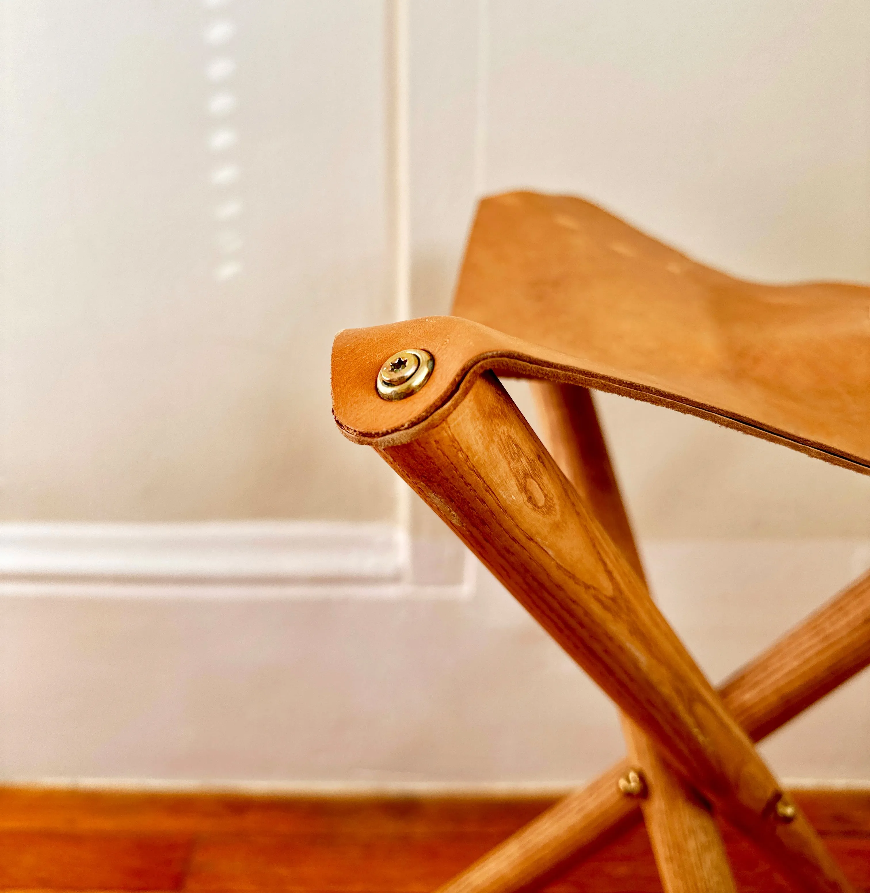 Tabouret en Cuir Plein