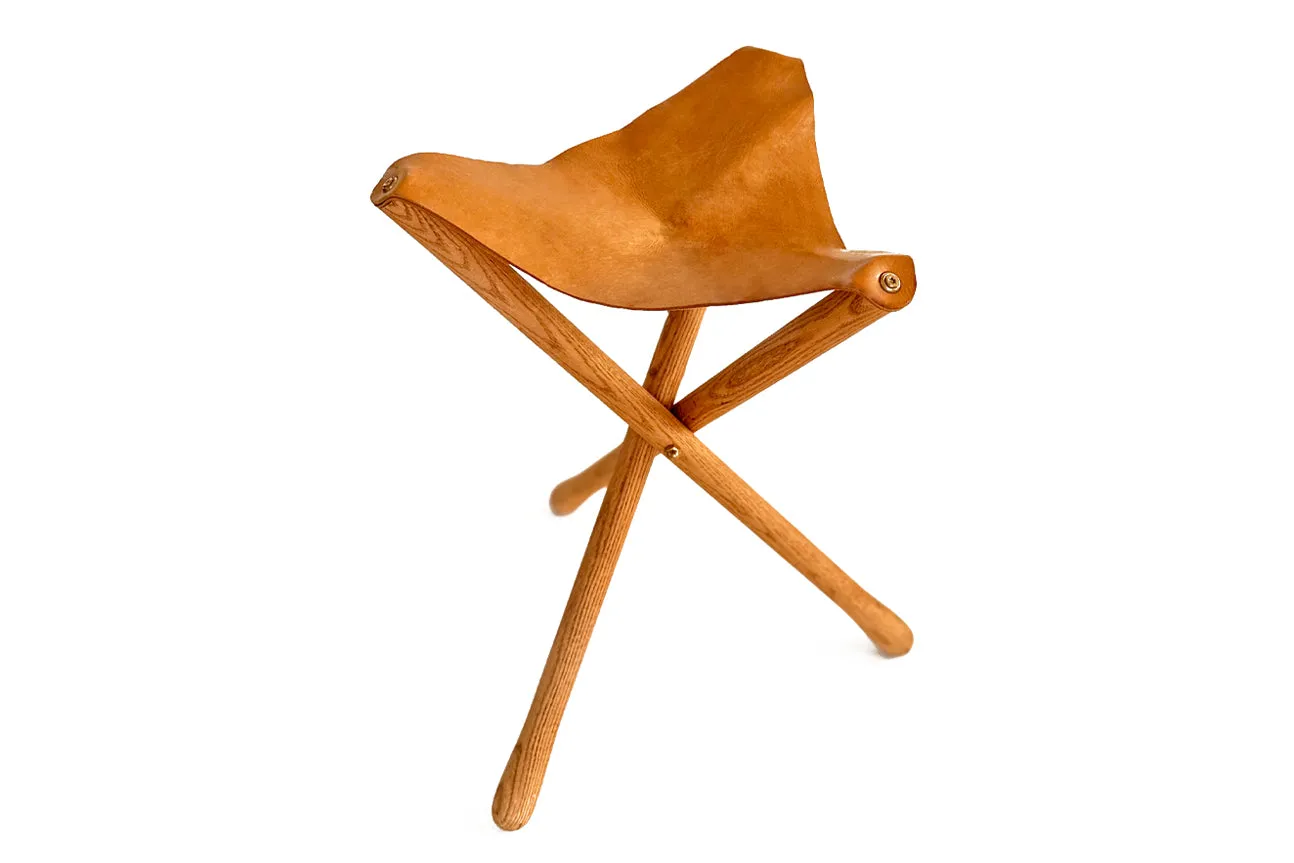 Tabouret en Cuir Plein