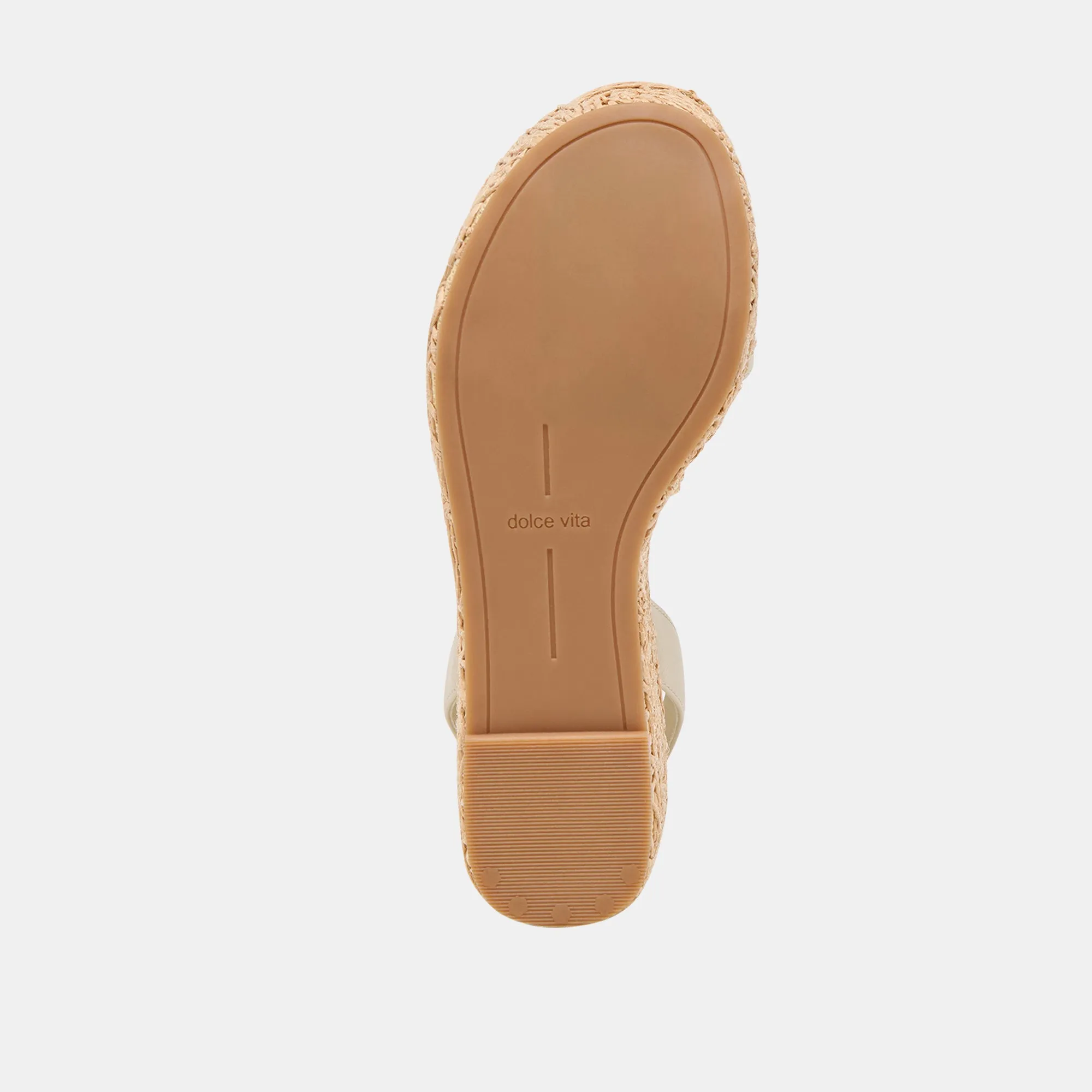 TALISA WEDGES CUIR IVOIRE
