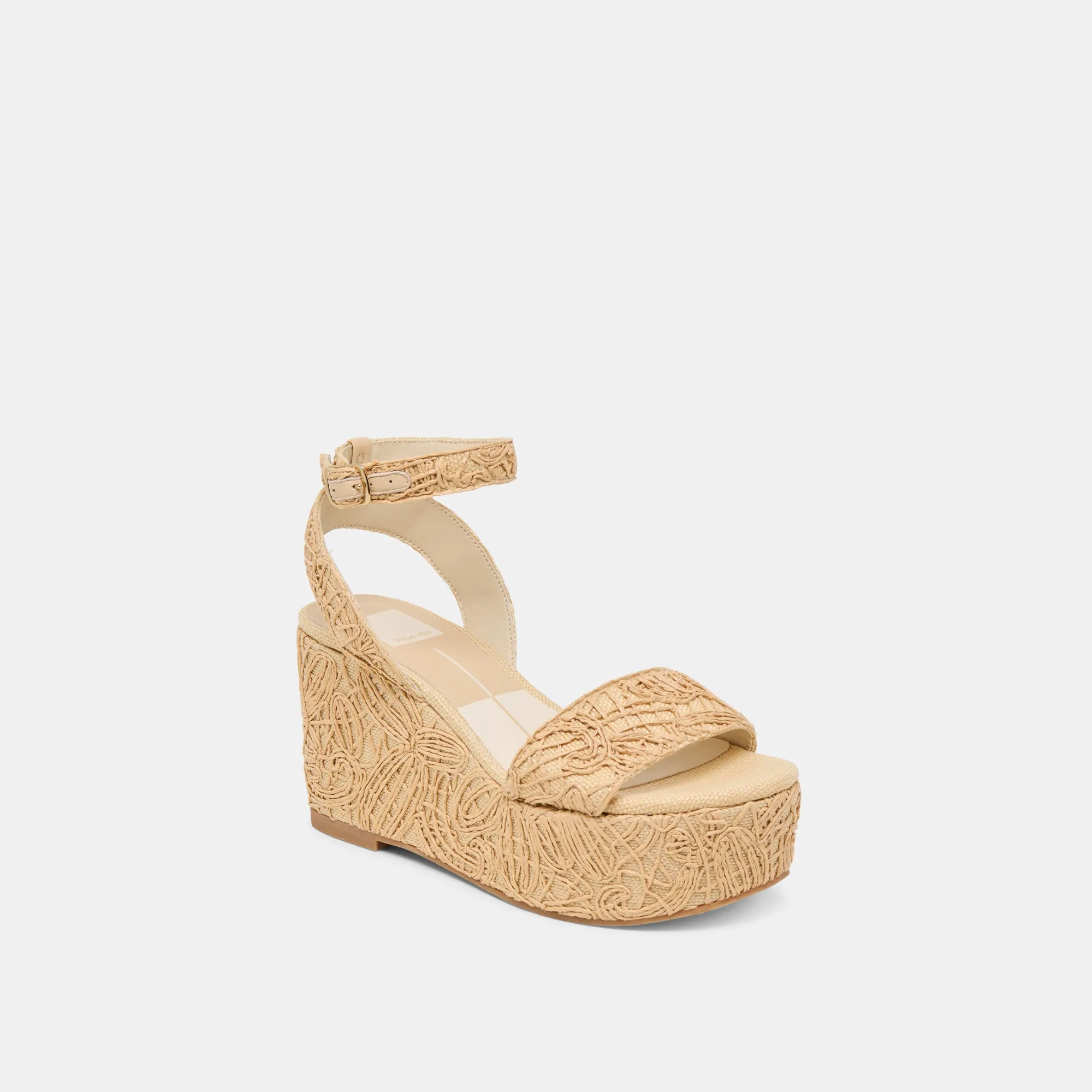TALISA WEDGES NATURAL MACRAMÉ