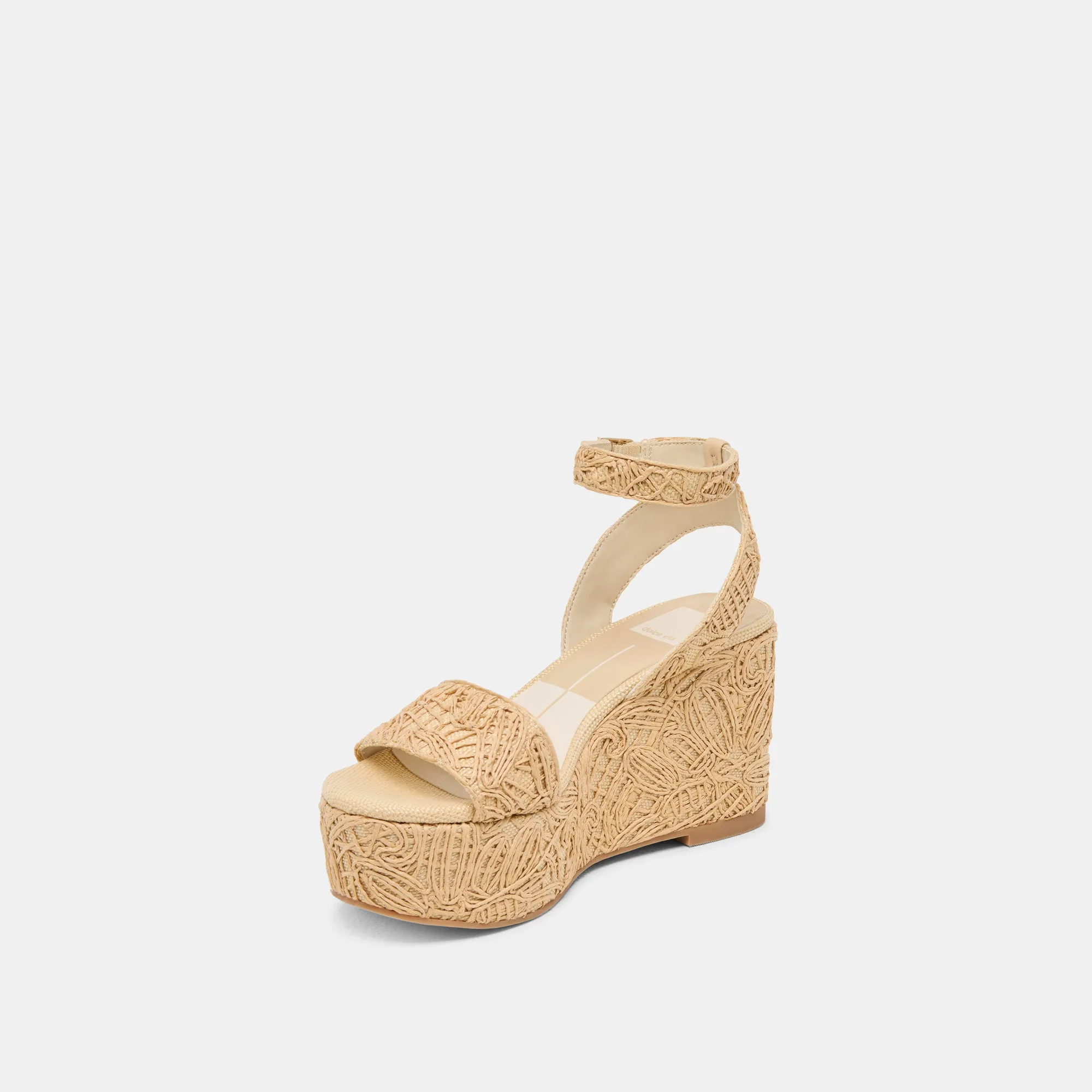 TALISA WEDGES NATURAL MACRAMÉ