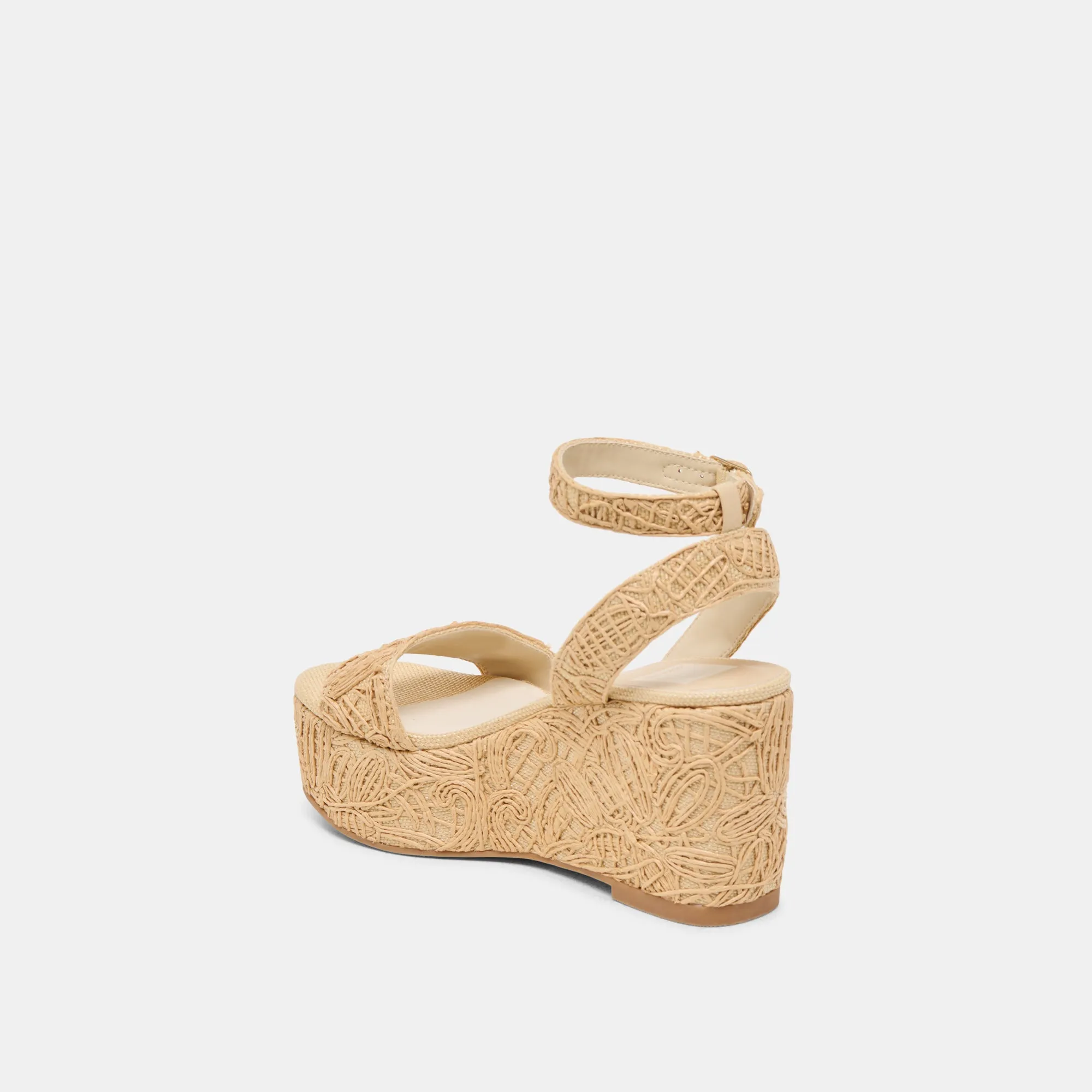 TALISA WEDGES NATURAL MACRAMÉ