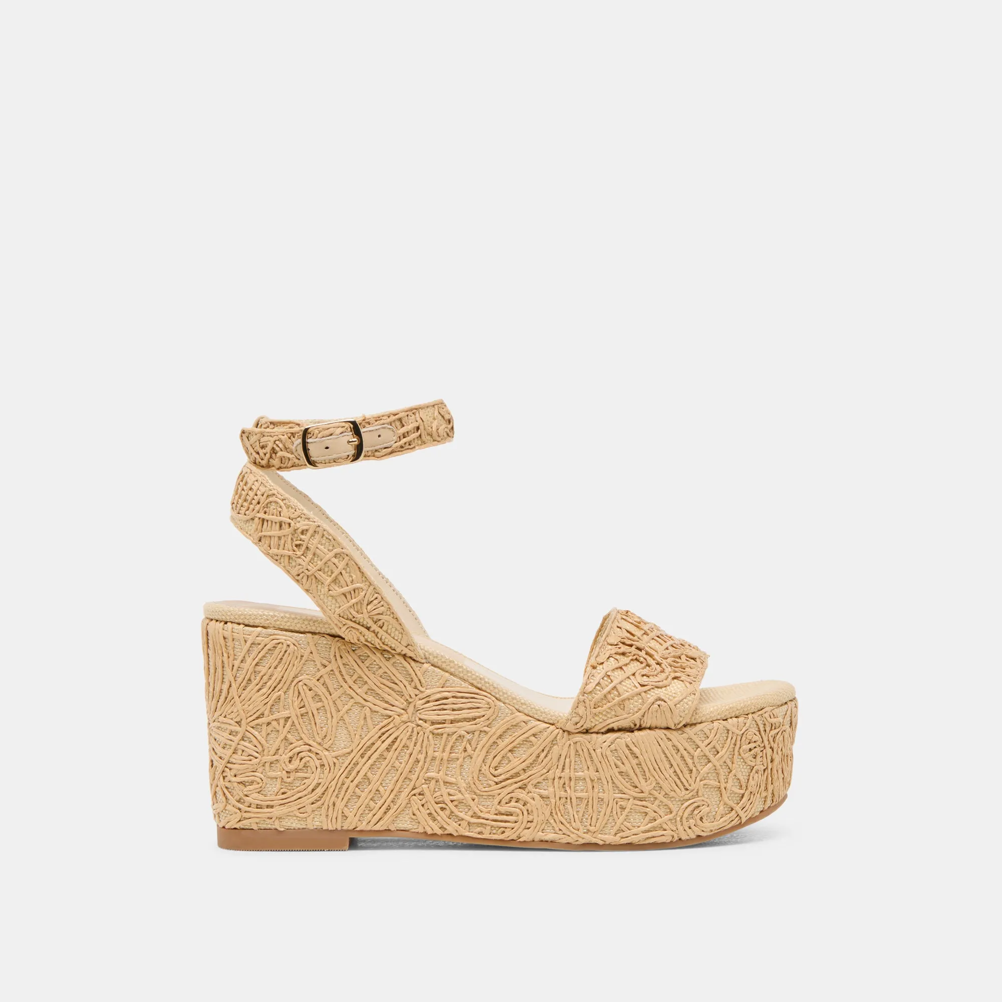 TALISA WEDGES NATURAL MACRAMÉ