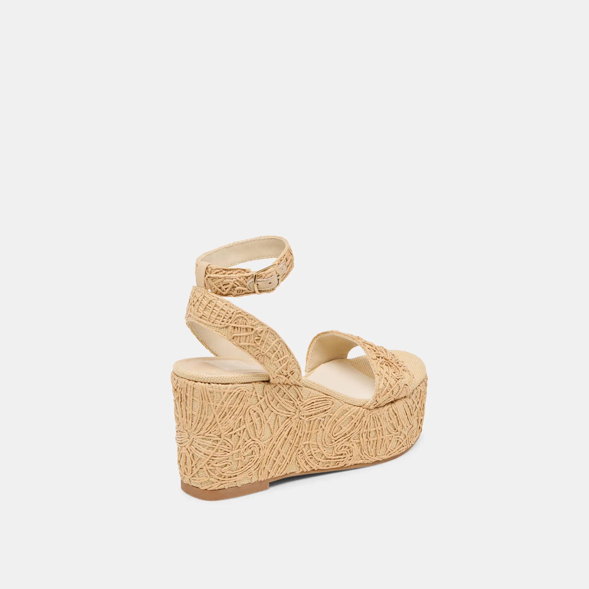TALISA WEDGES NATURAL MACRAMÉ