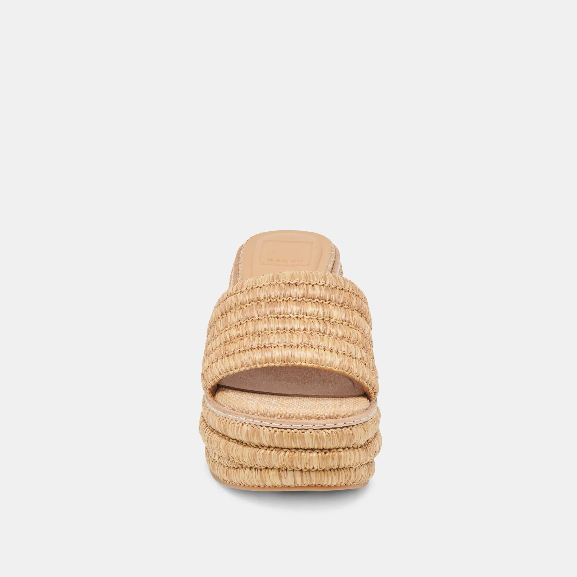 WEDGES TRÔNE LT NATUREL RAFFIA