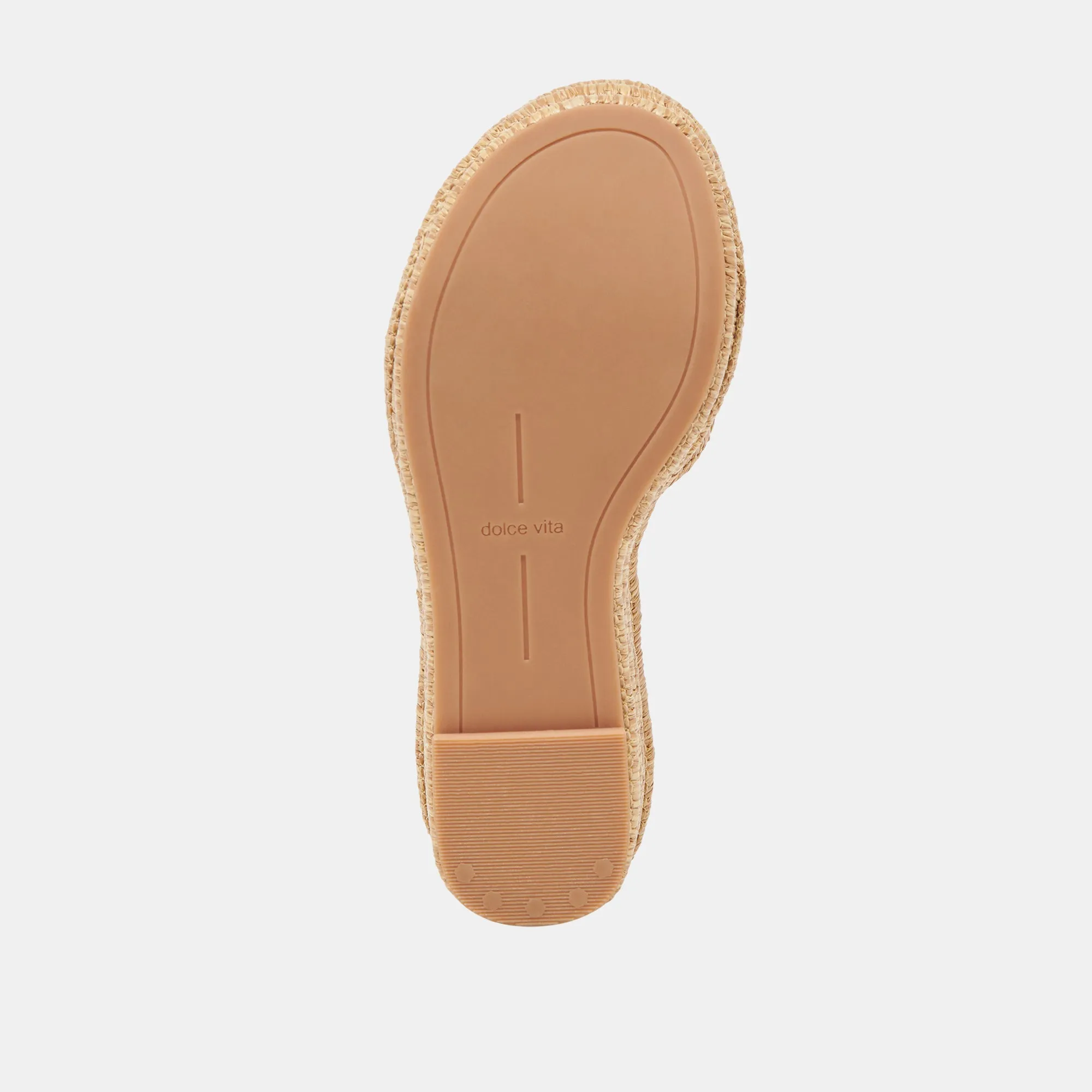WEDGES TRÔNE LT NATUREL RAFFIA