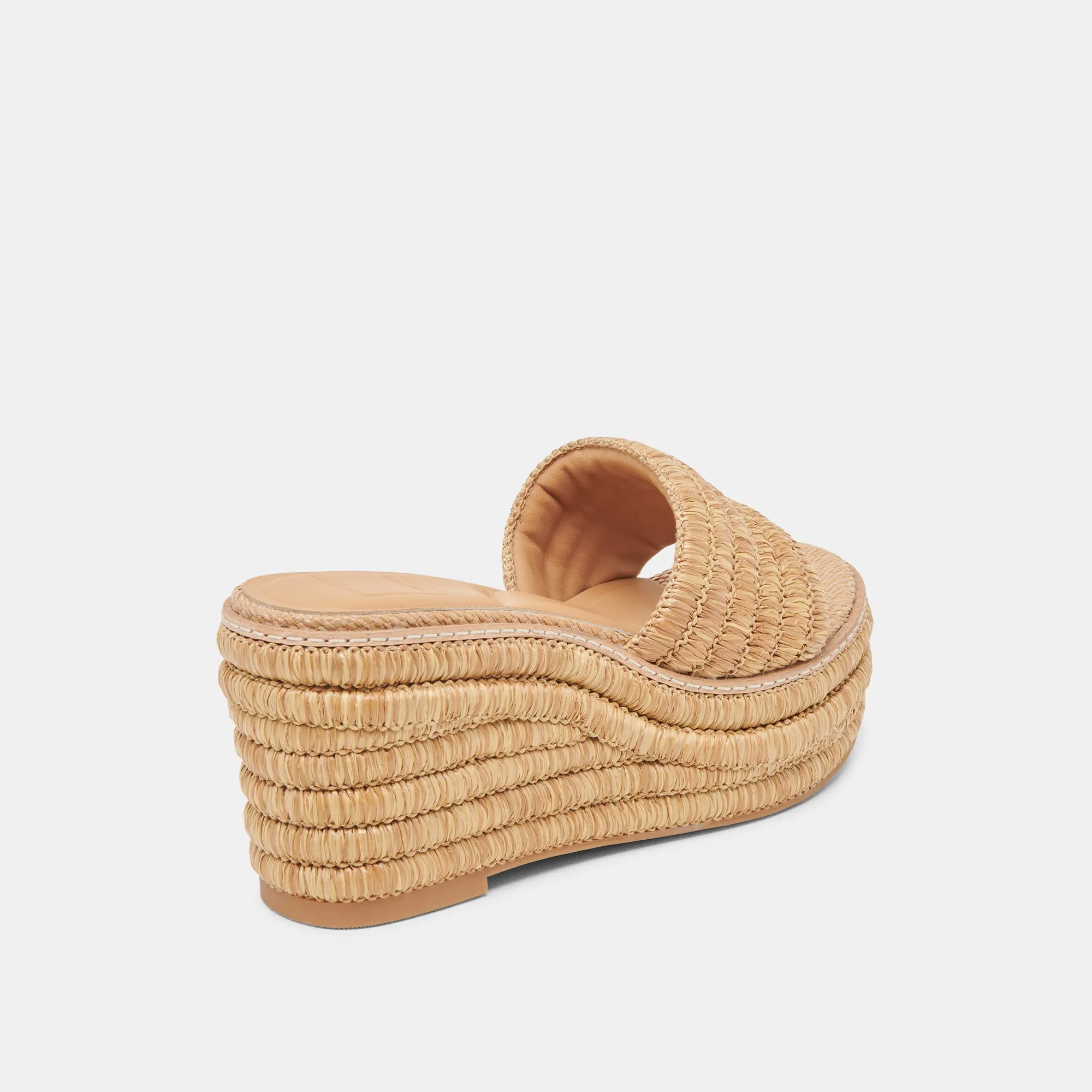 WEDGES TRÔNE LT NATUREL RAFFIA