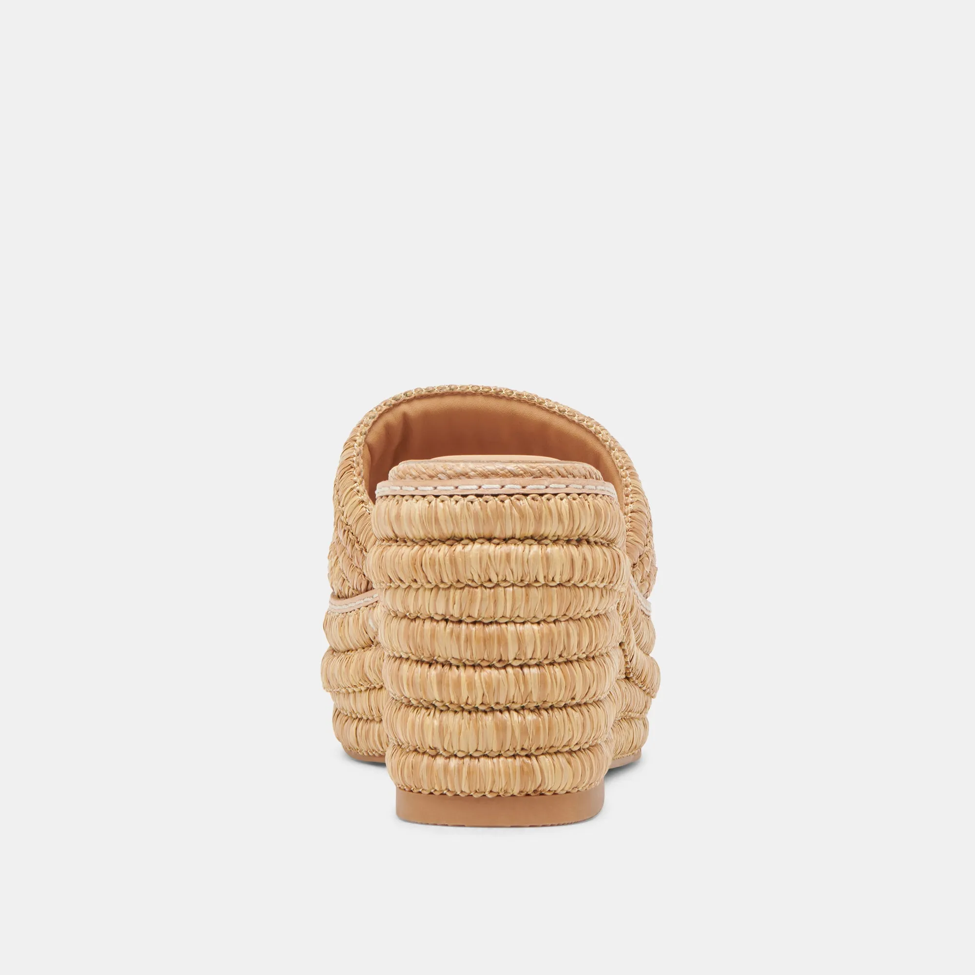 WEDGES TRÔNE LT NATUREL RAFFIA