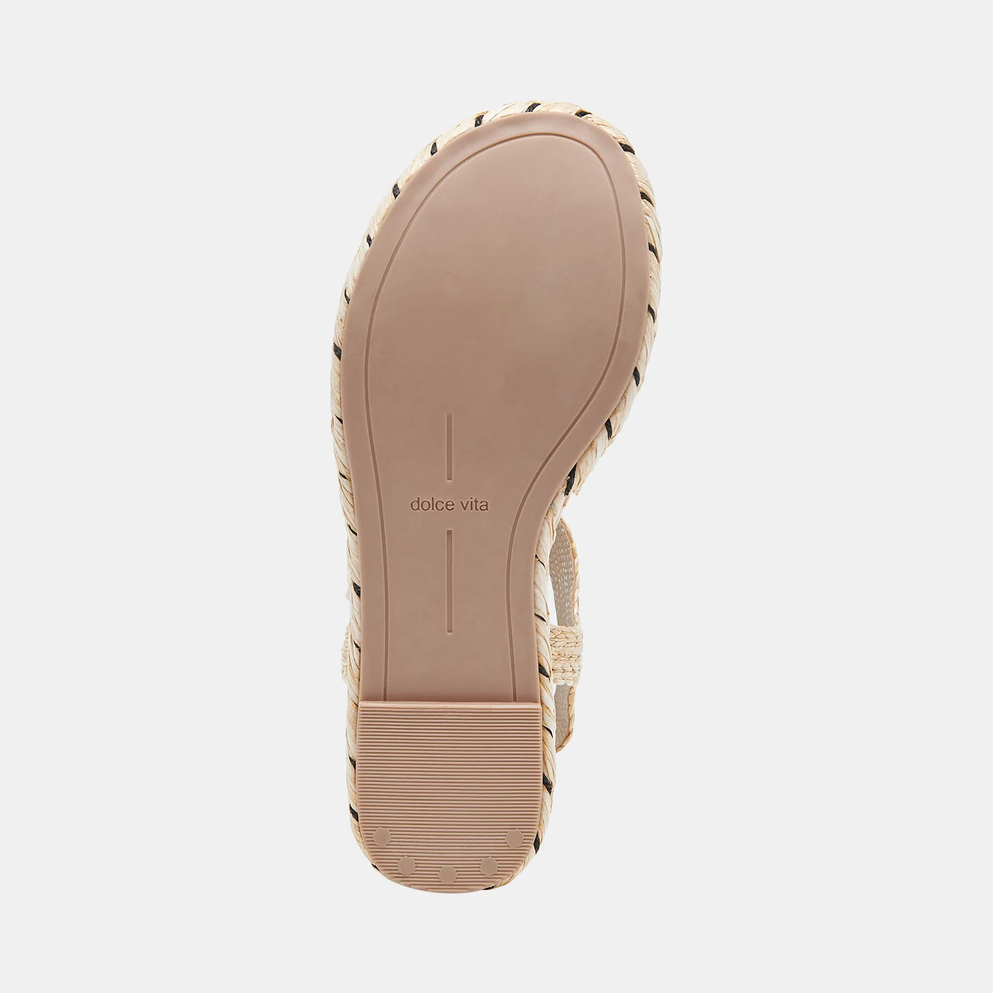TIAGO WEDGES LT RAFFIA NATUREL