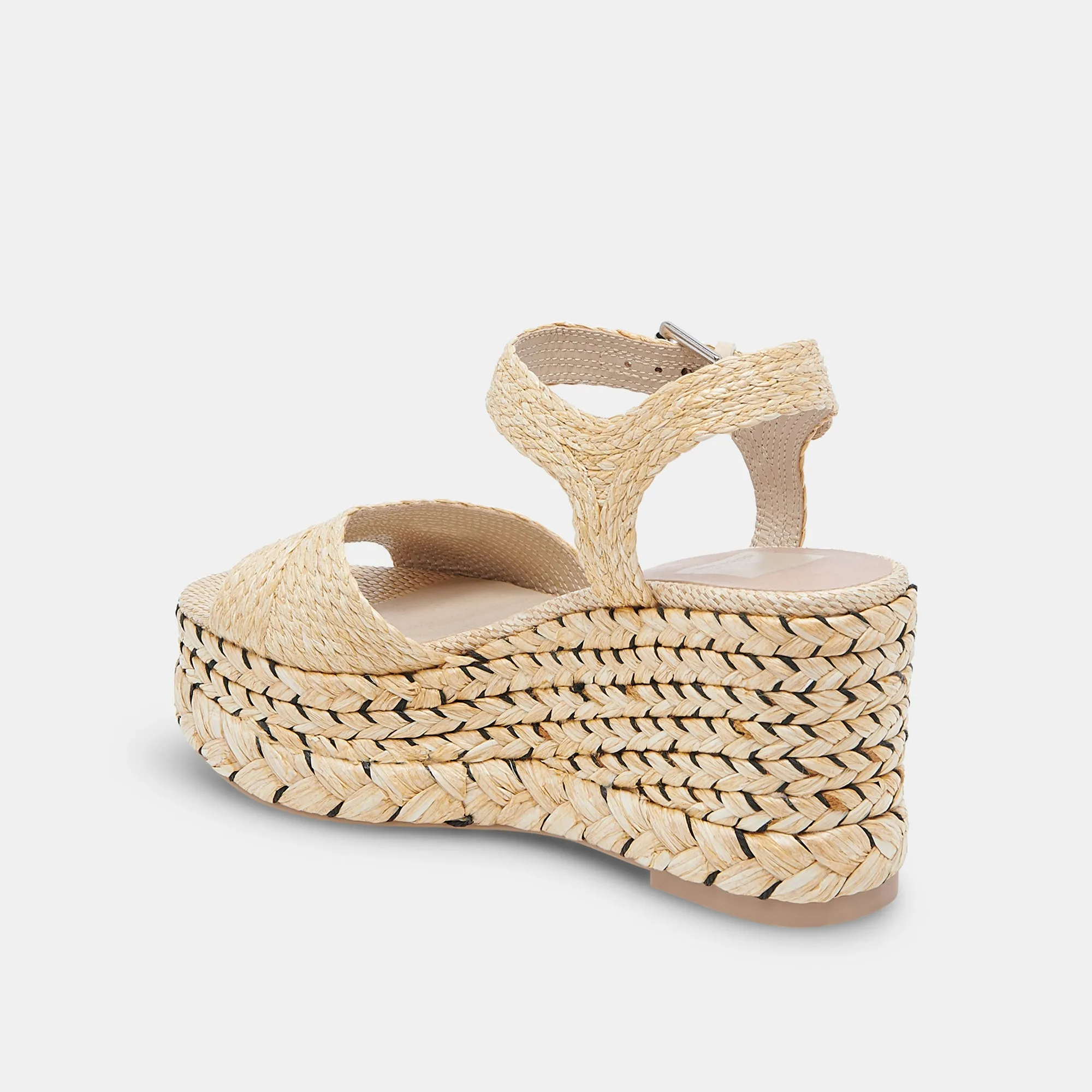 TIAGO WEDGES LT RAFFIA NATUREL