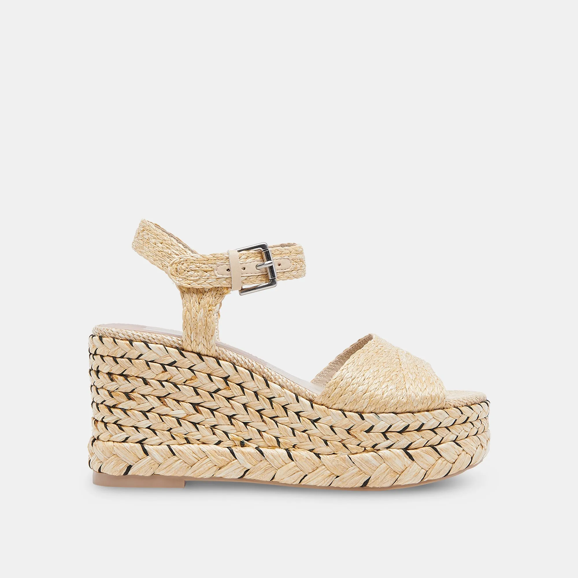 TIAGO WEDGES LT RAFFIA NATUREL