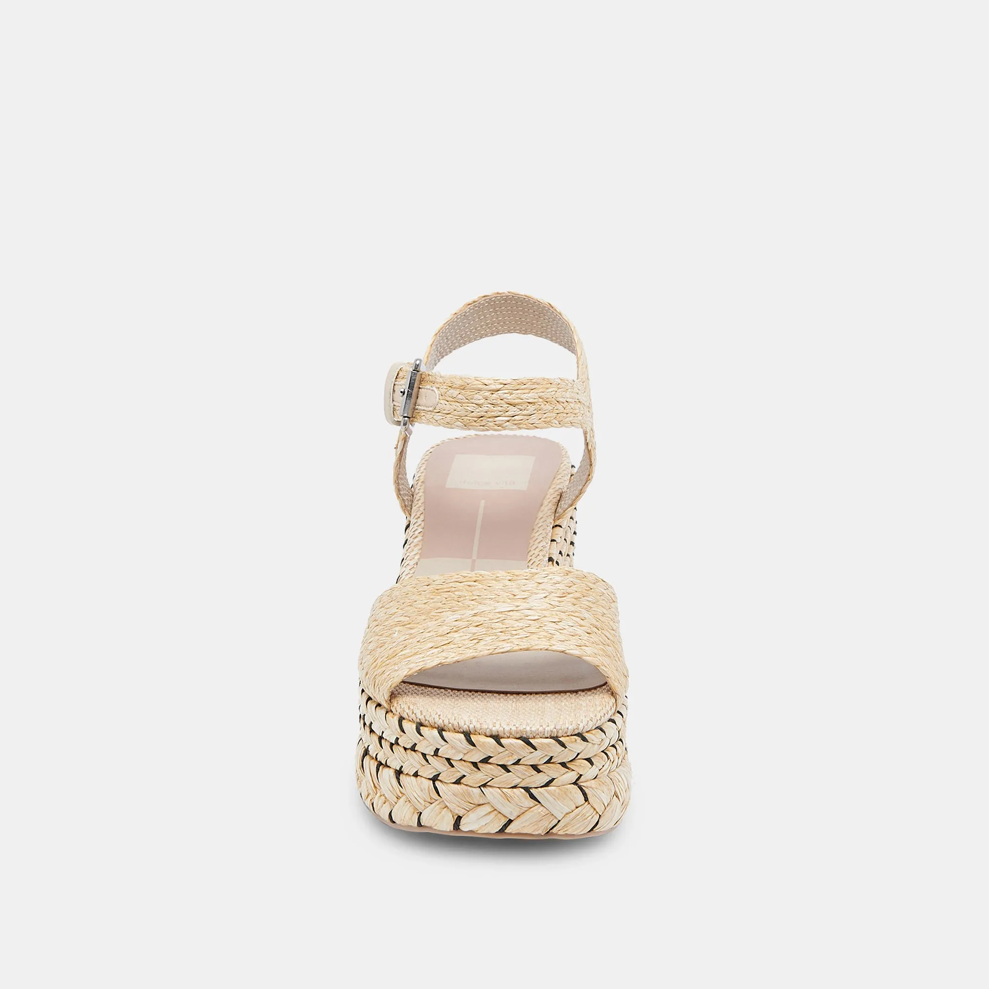 TIAGO WEDGES LT RAFFIA NATUREL