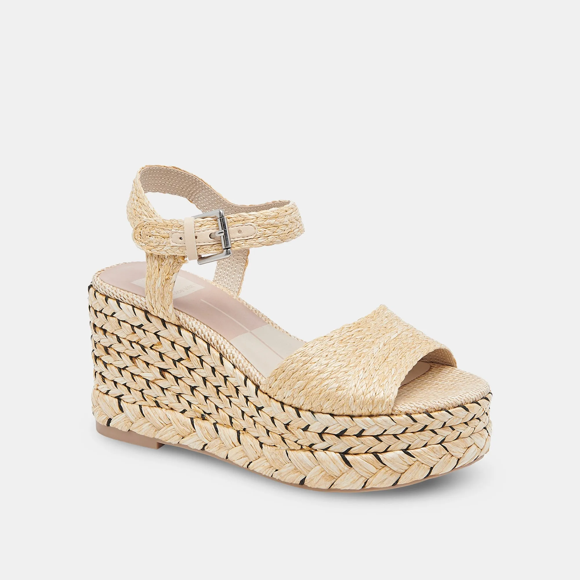 TIAGO WEDGES LT RAFFIA NATUREL