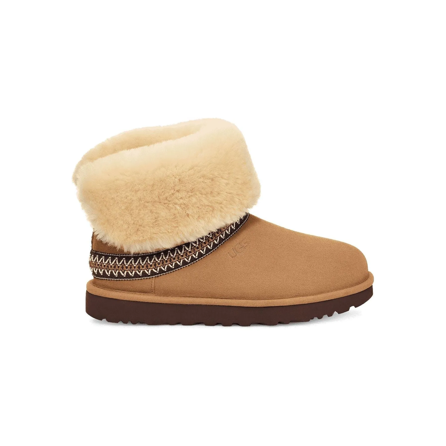 UGG CLASSIC SHORT CRESCENT POUR FEMME