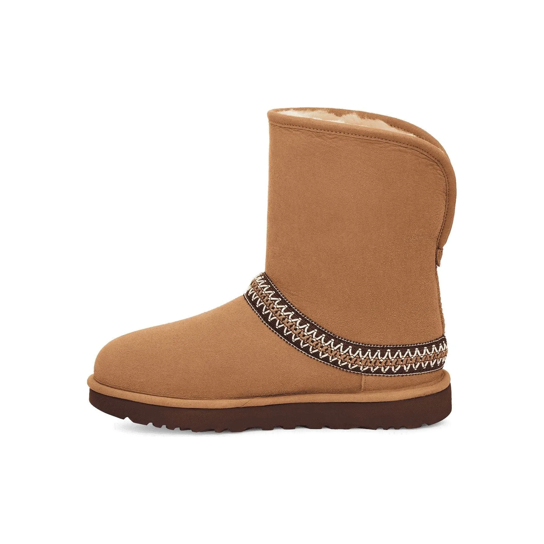 UGG CLASSIC SHORT CRESCENT POUR FEMME
