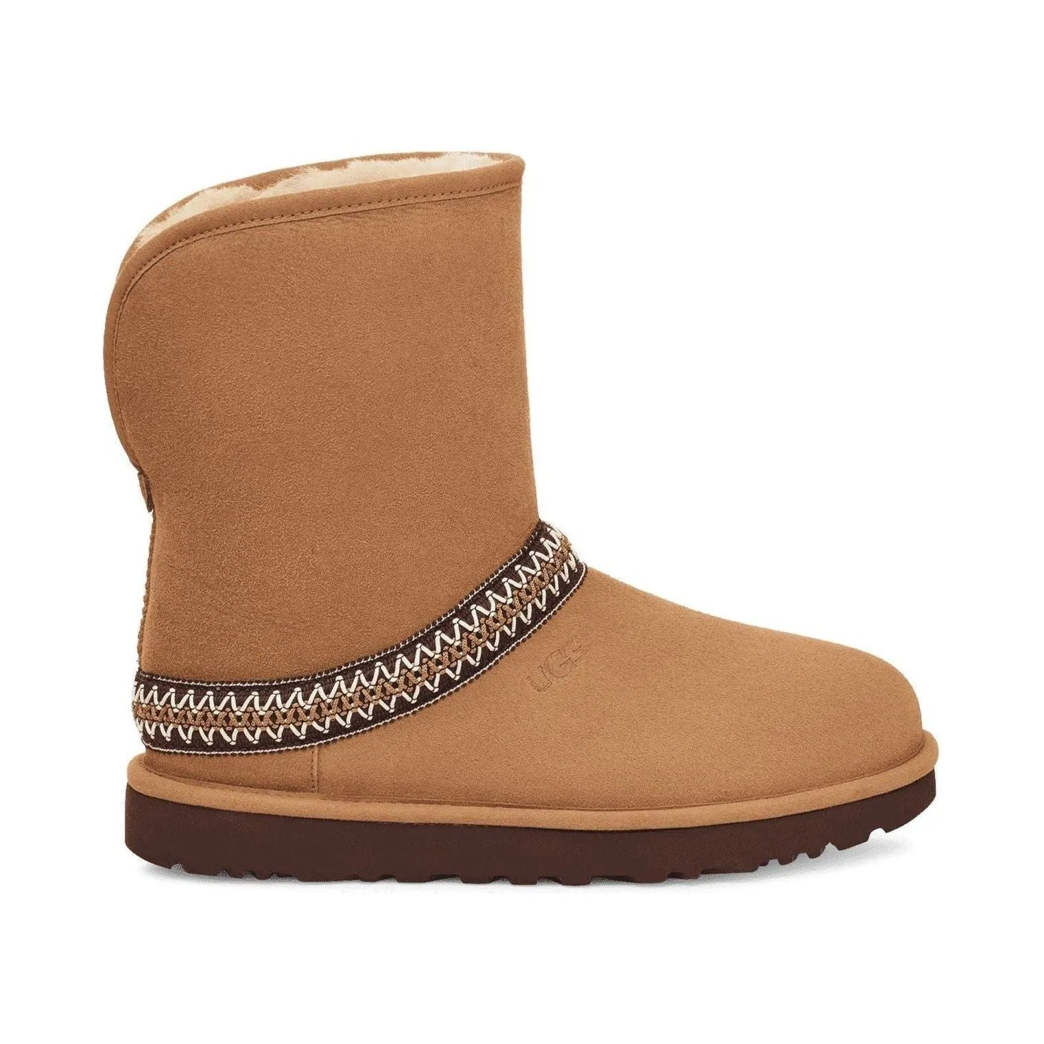 UGG CLASSIC SHORT CRESCENT POUR FEMME