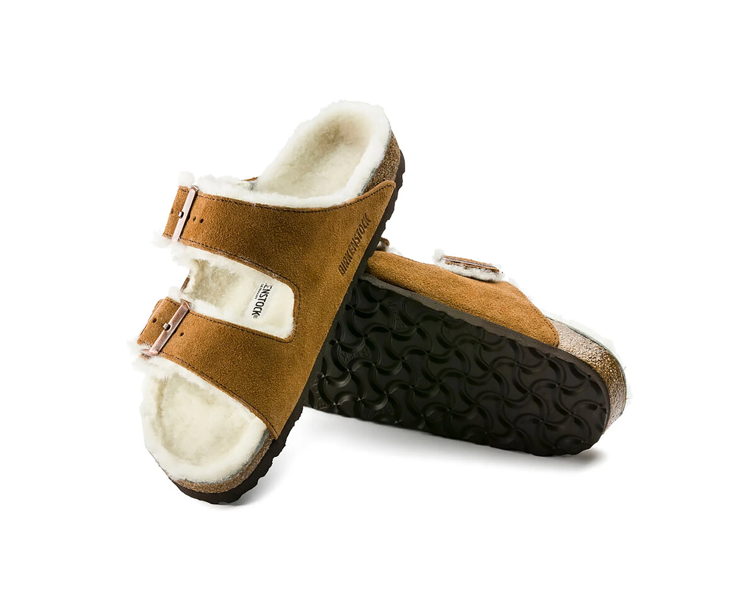 Arizona en daim et cuir avec doublure en shearling (largeur généreuse) - Unisexe